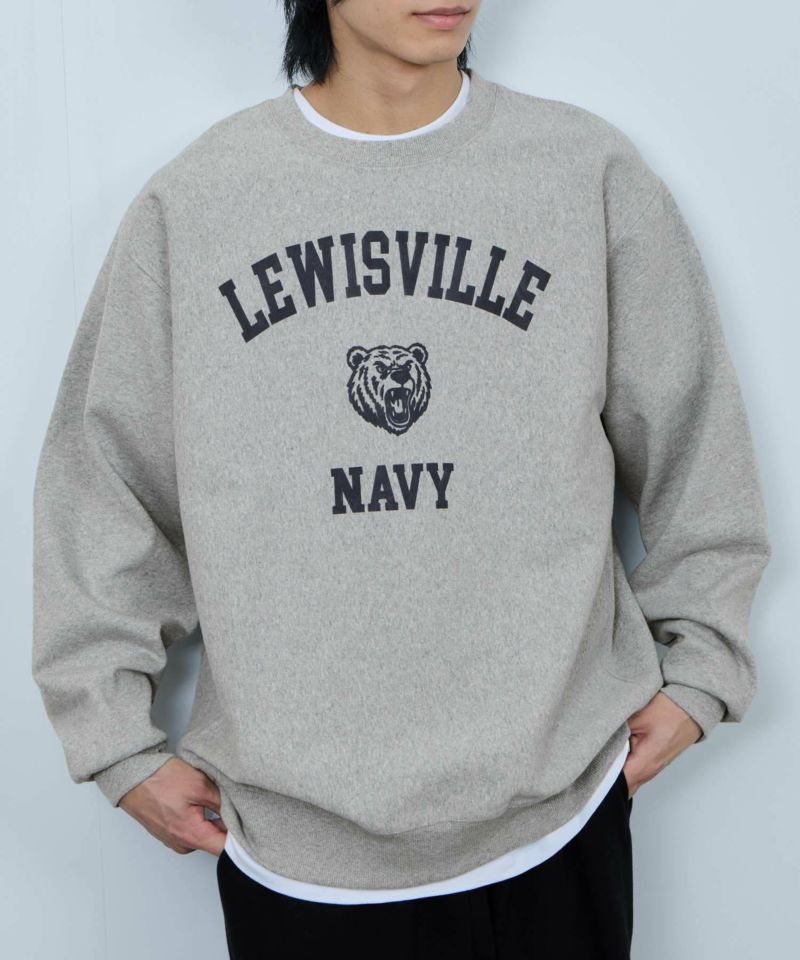 [値下げ]NAVY  ヘビーウェイト カレッジプリントクルーネックスウェット メンズ商品画像-17