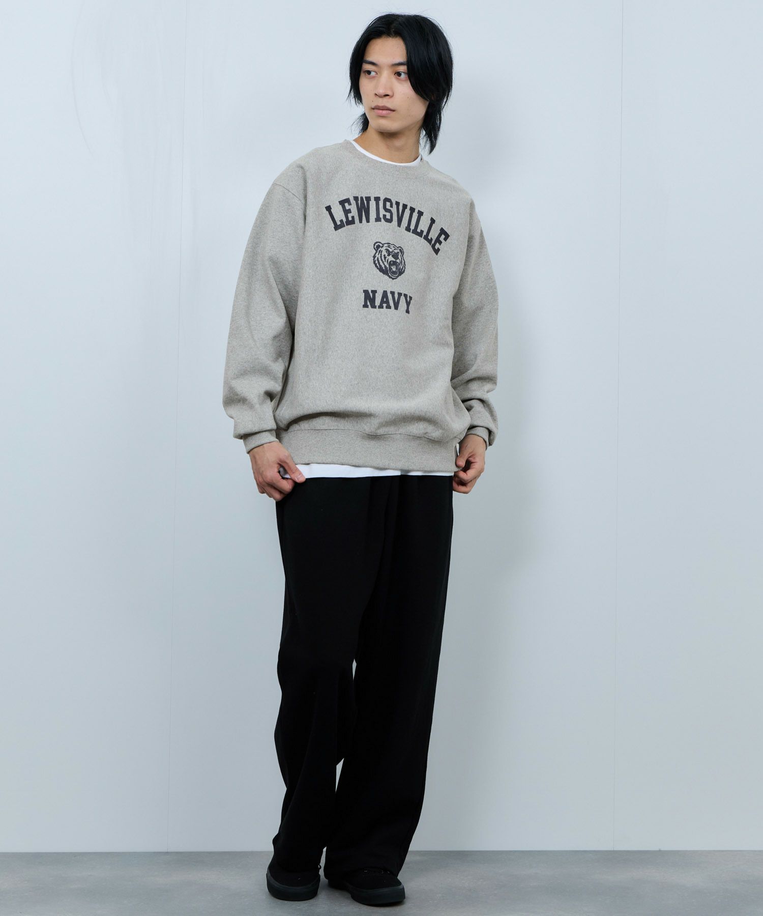 [値下げ]NAVY  ヘビーウェイト カレッジプリントクルーネックスウェット メンズ商品サムネイル-20
