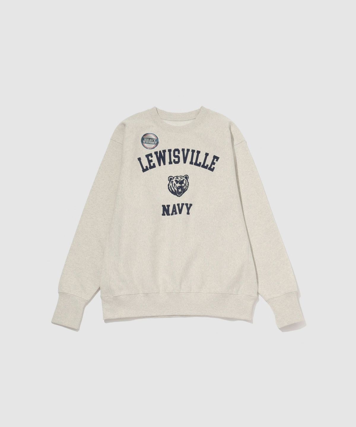 NAVY ヘビーウェイト カレッジプリントクルーネックスウェット メンズ