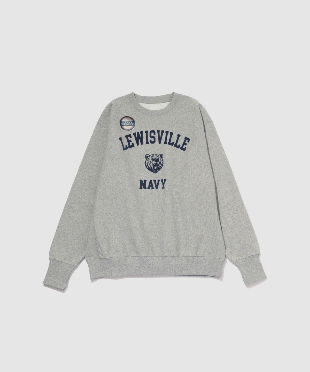 NAVY ヘビーウェイト カレッジプリントクルーネックスウェット メンズ