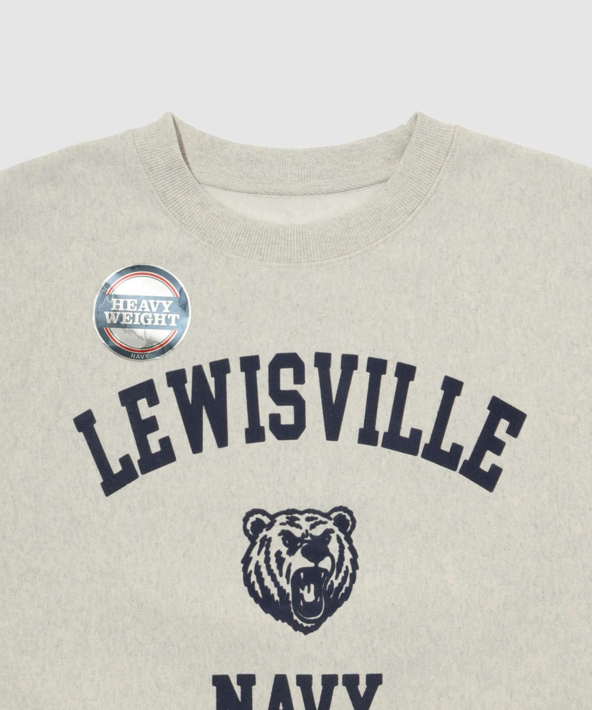 NAVY ヘビーウェイト カレッジプリントクルーネックスウェット メンズ