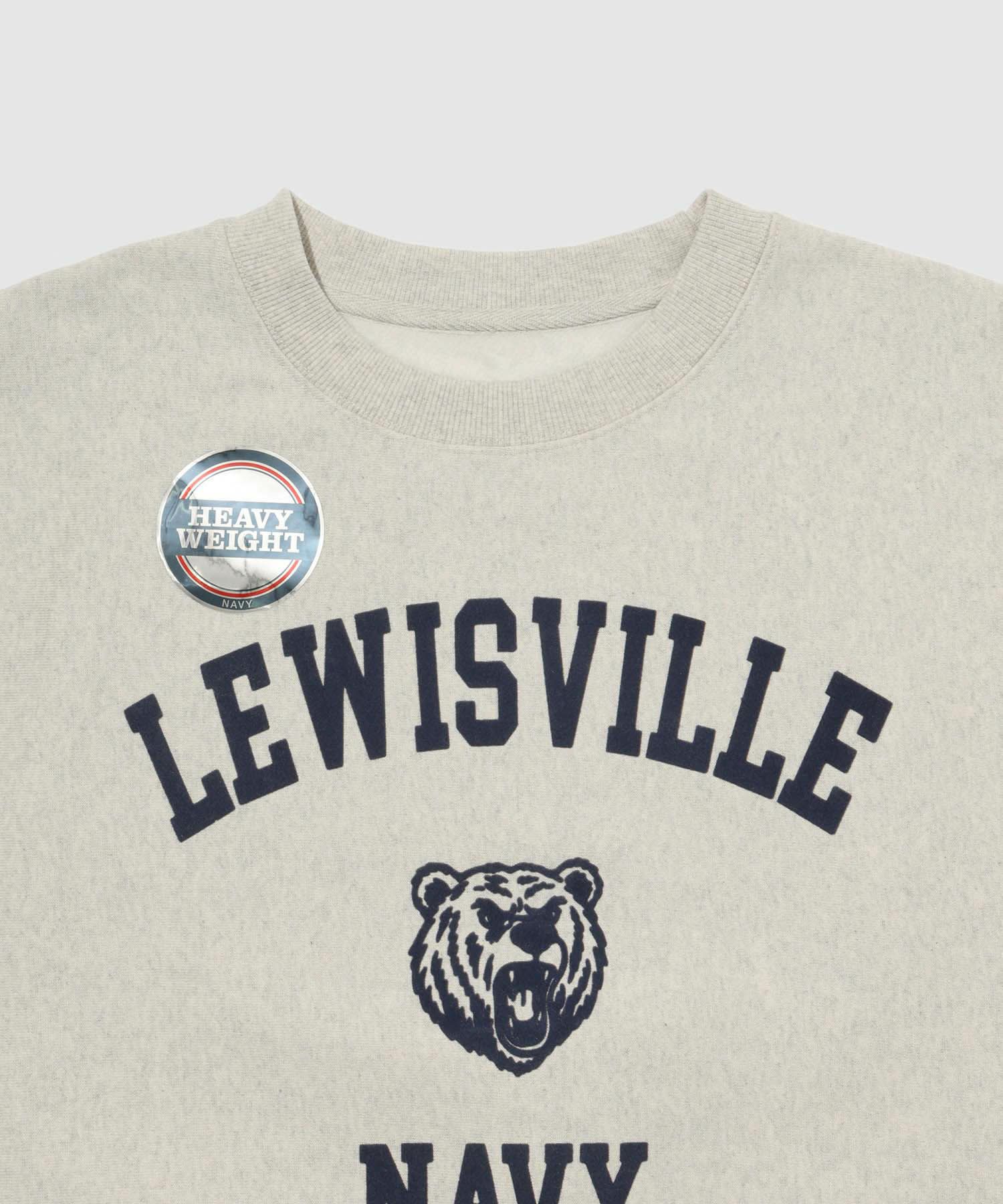 NAVY ヘビーウェイト カレッジプリントクルーネックスウェット メンズ