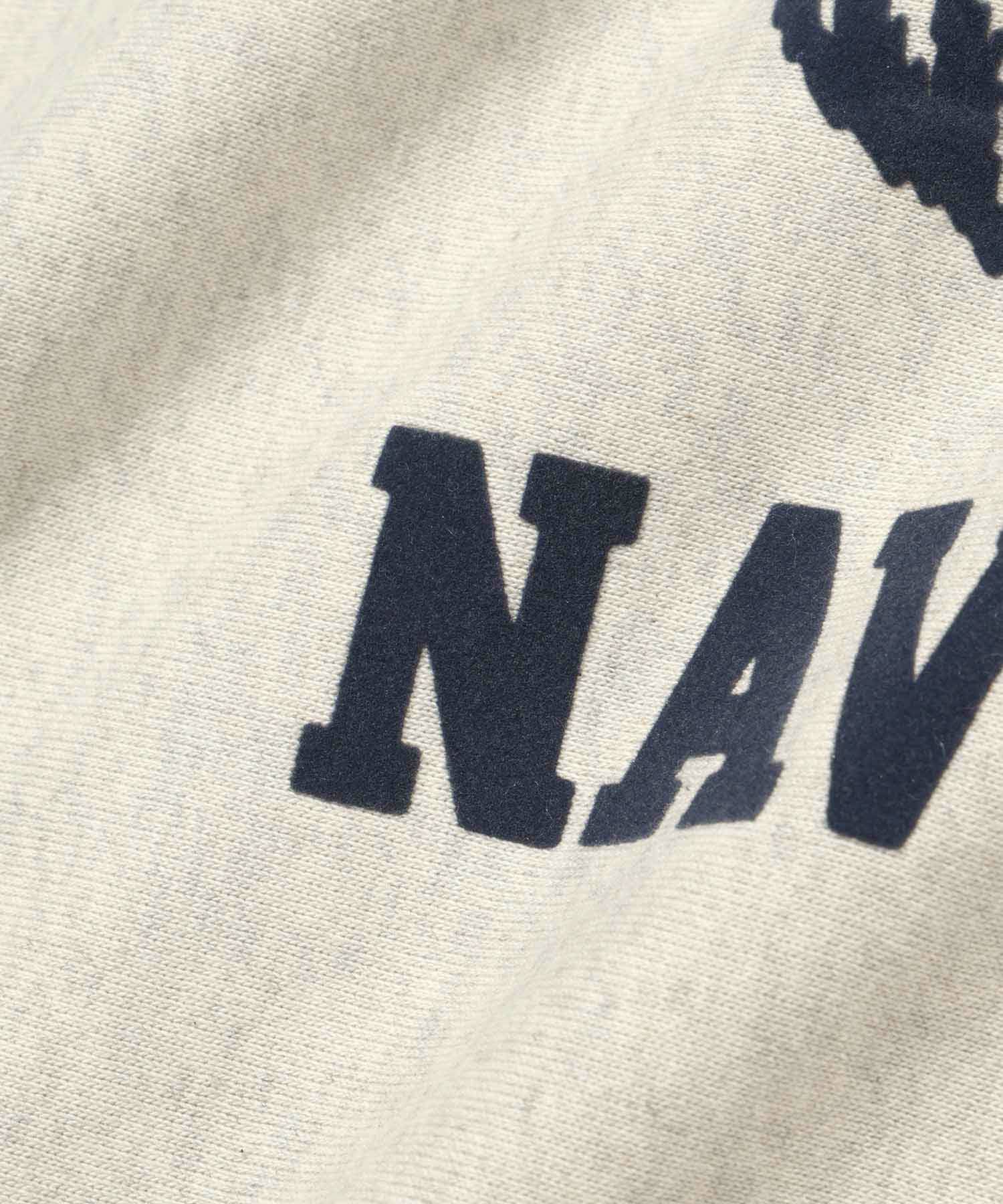 NAVY ヘビーウェイト カレッジプリントクルーネックスウェット メンズ