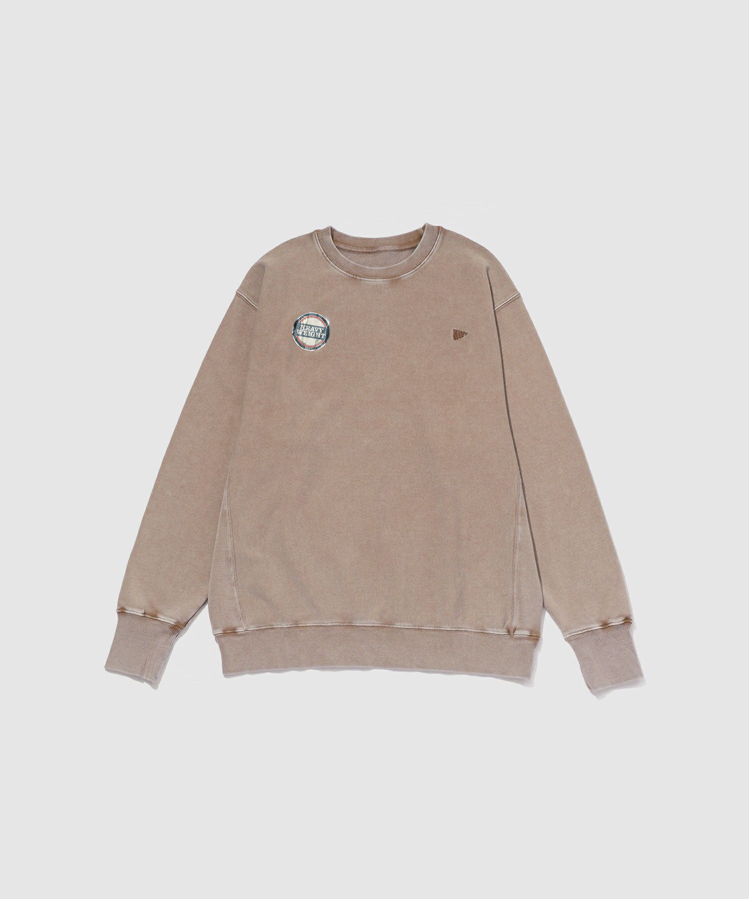 NAVY ヘビーウェイト 裏毛アシッド加工クルーネックスウェット メンズ