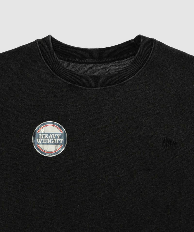 NAVY  ヘビーウェイト 裏毛アシッド加工クルーネックスウェット メンズ商品画像-23