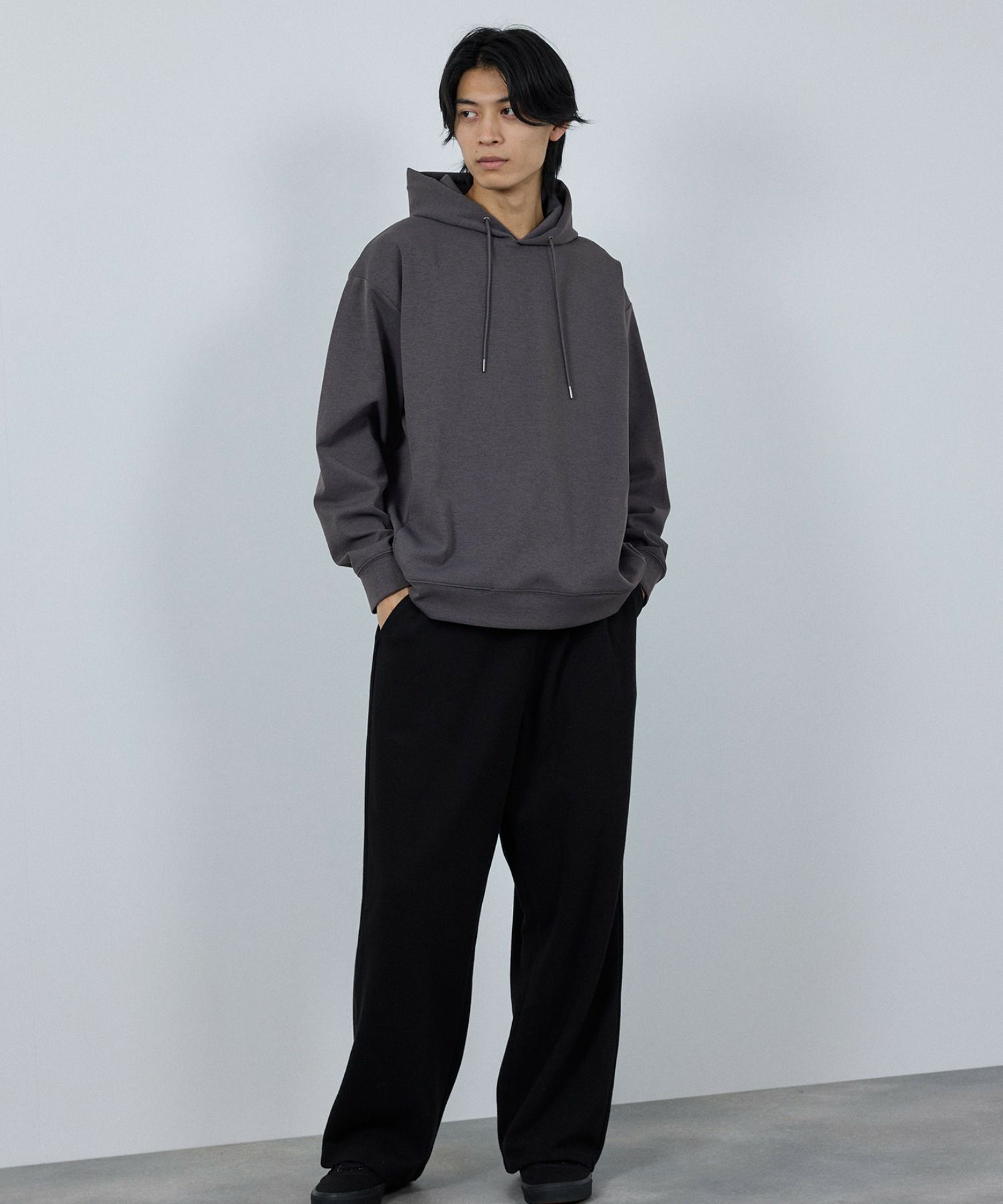 URBAN COLLECTION Air Smoosy 全方向ストレッチ ダンボールニットプルパーカー メンズ
