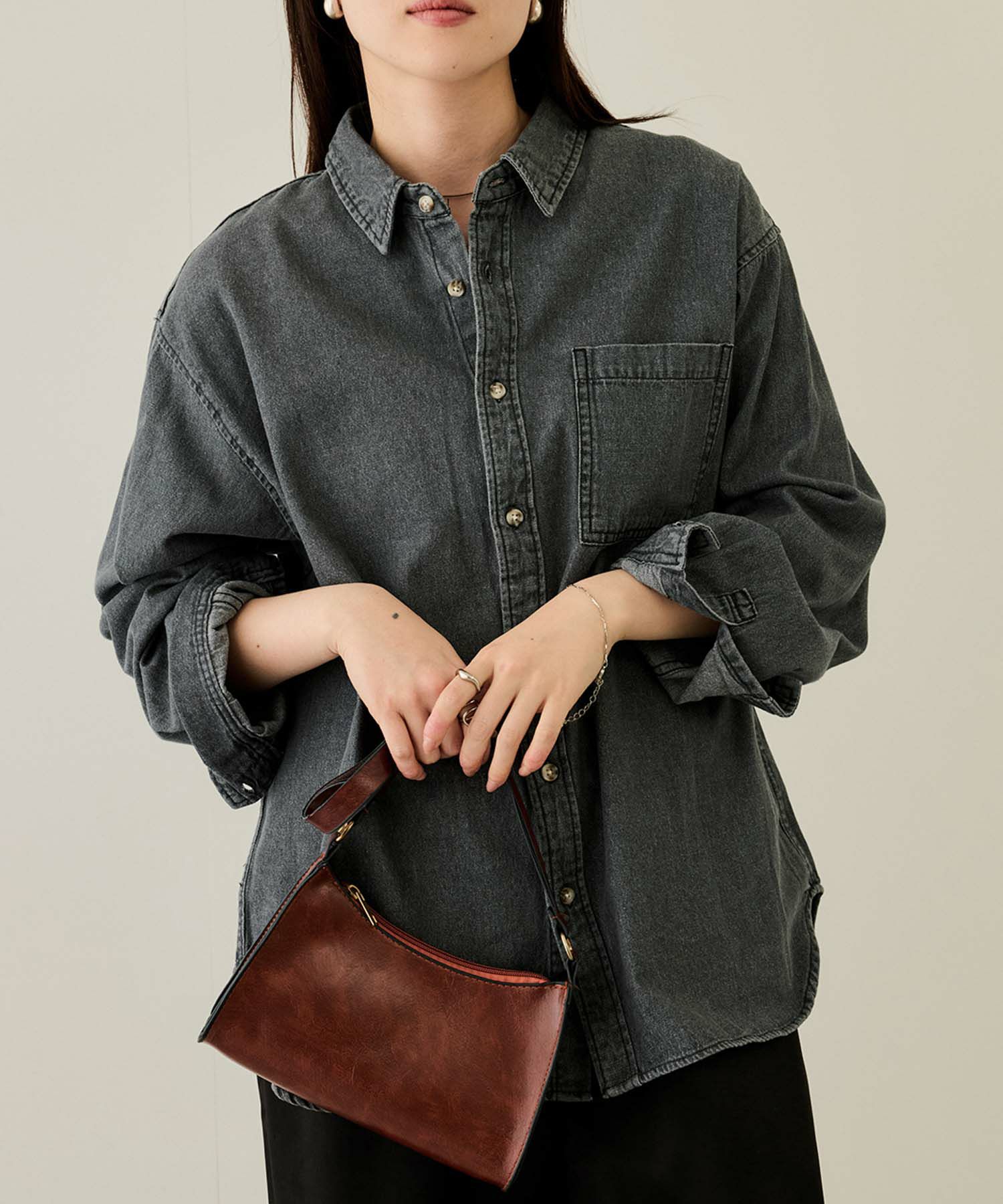 nAvy ルーズデニムシャツ レディース商品画像-1