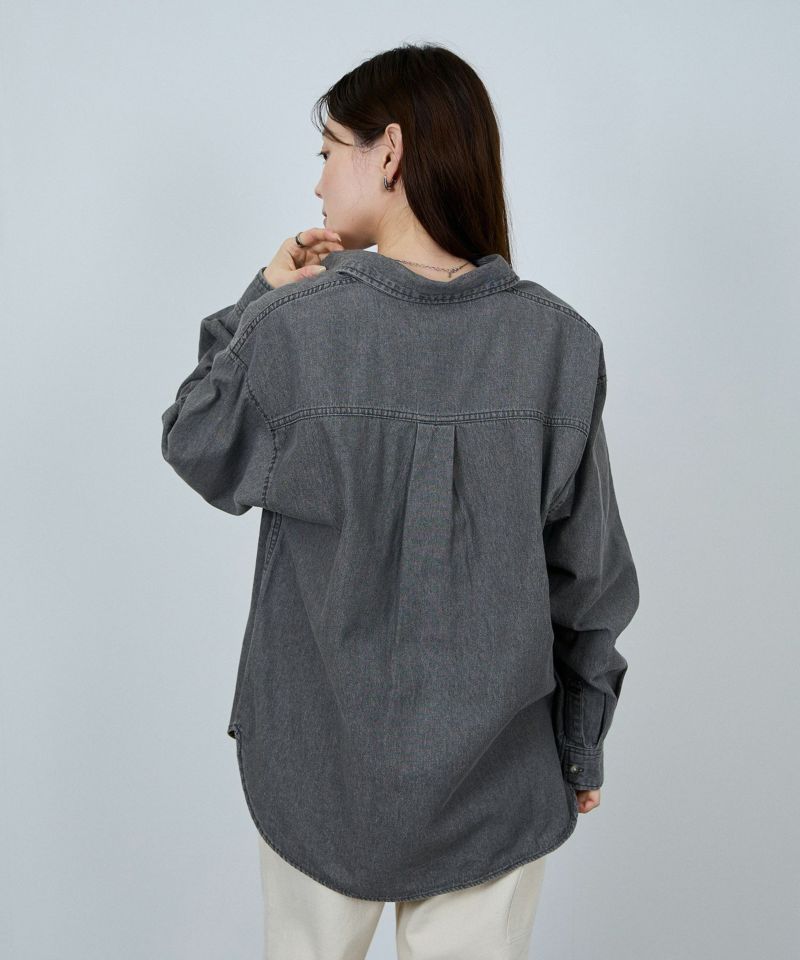 [値下げ]nAvy  ルーズデニムシャツ レディース商品画像-4