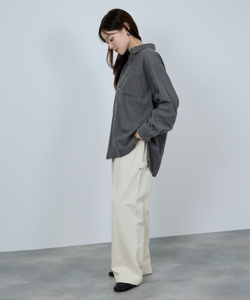 [値下げ]nAvy  ルーズデニムシャツ レディース商品画像-6