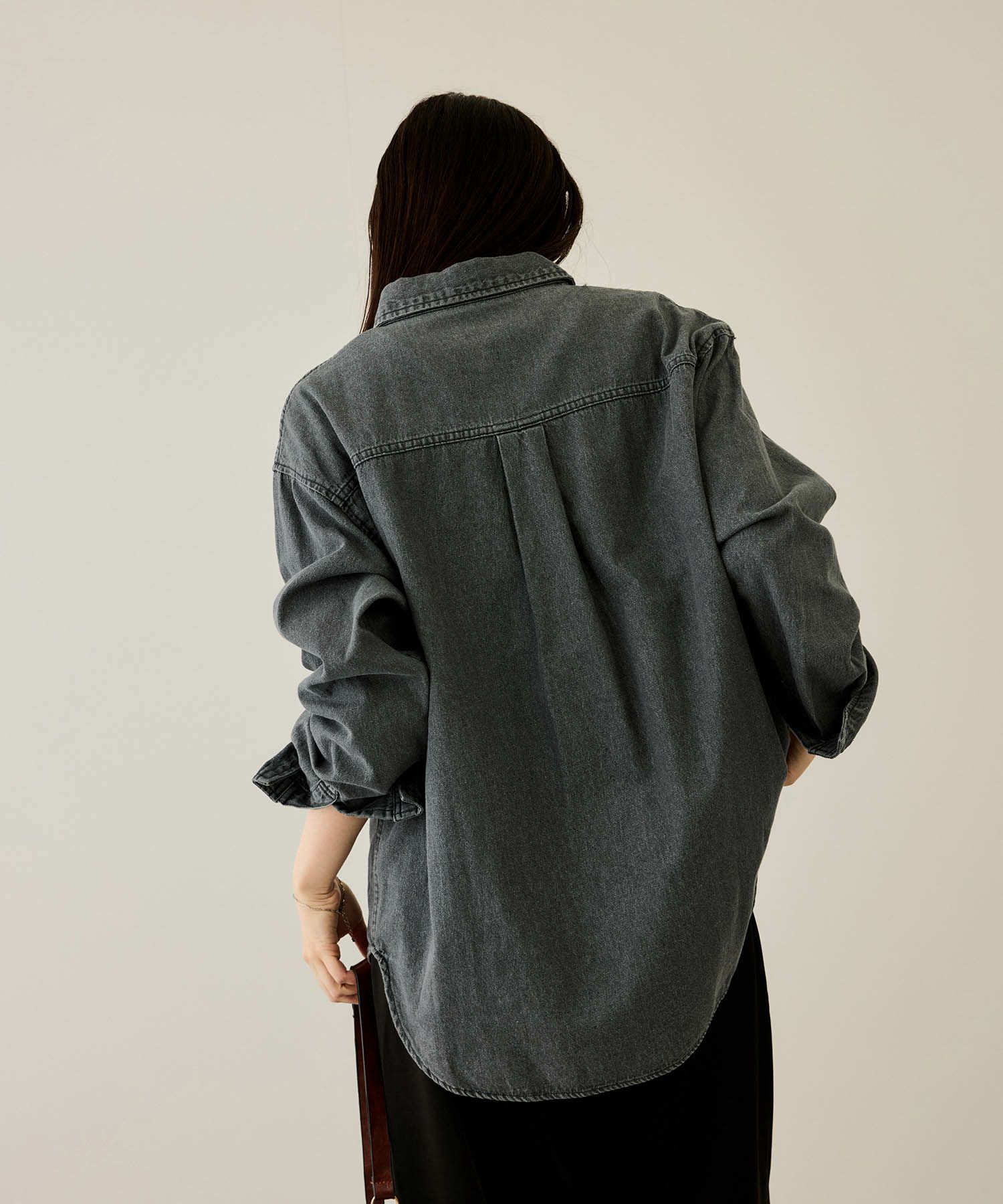 nAvy  ルーズデニムシャツ レディース商品画像-6