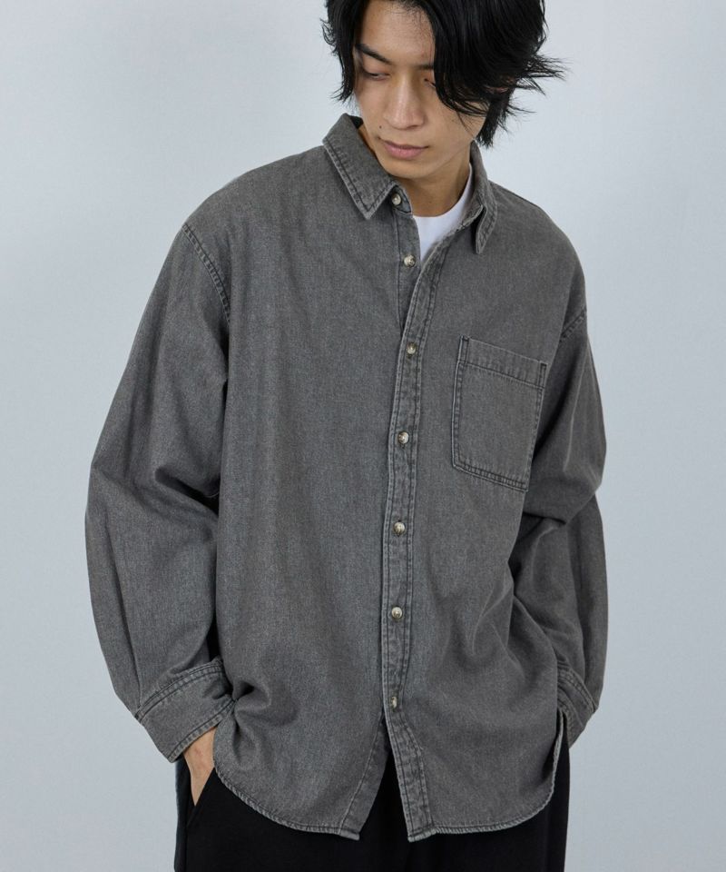 [値下げ]nAvy  ルーズデニムシャツ レディース商品画像-7