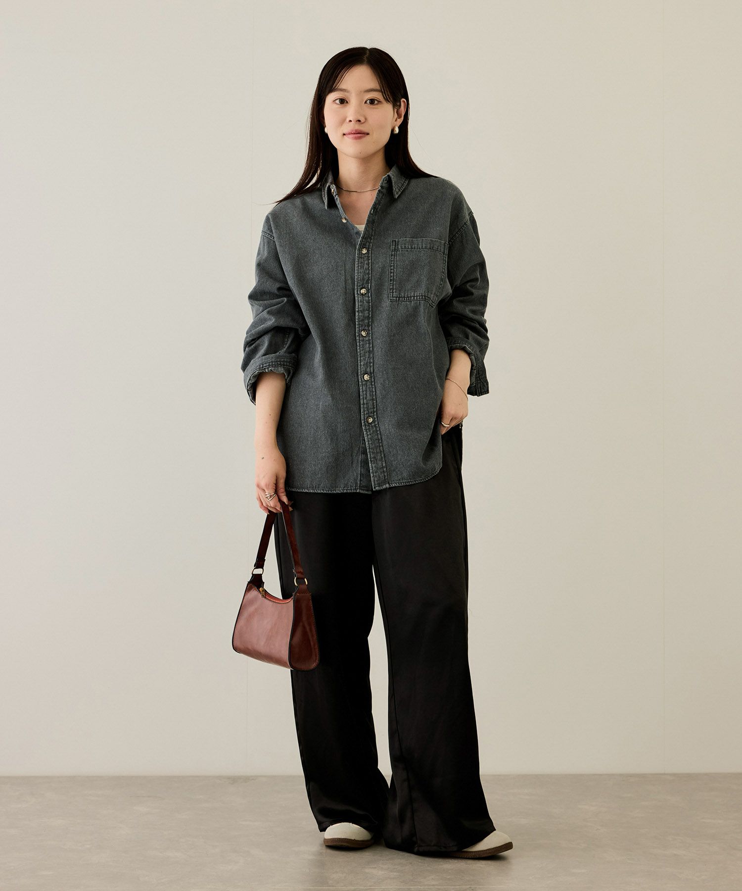 nAvy  ルーズデニムシャツ レディース商品画像-7