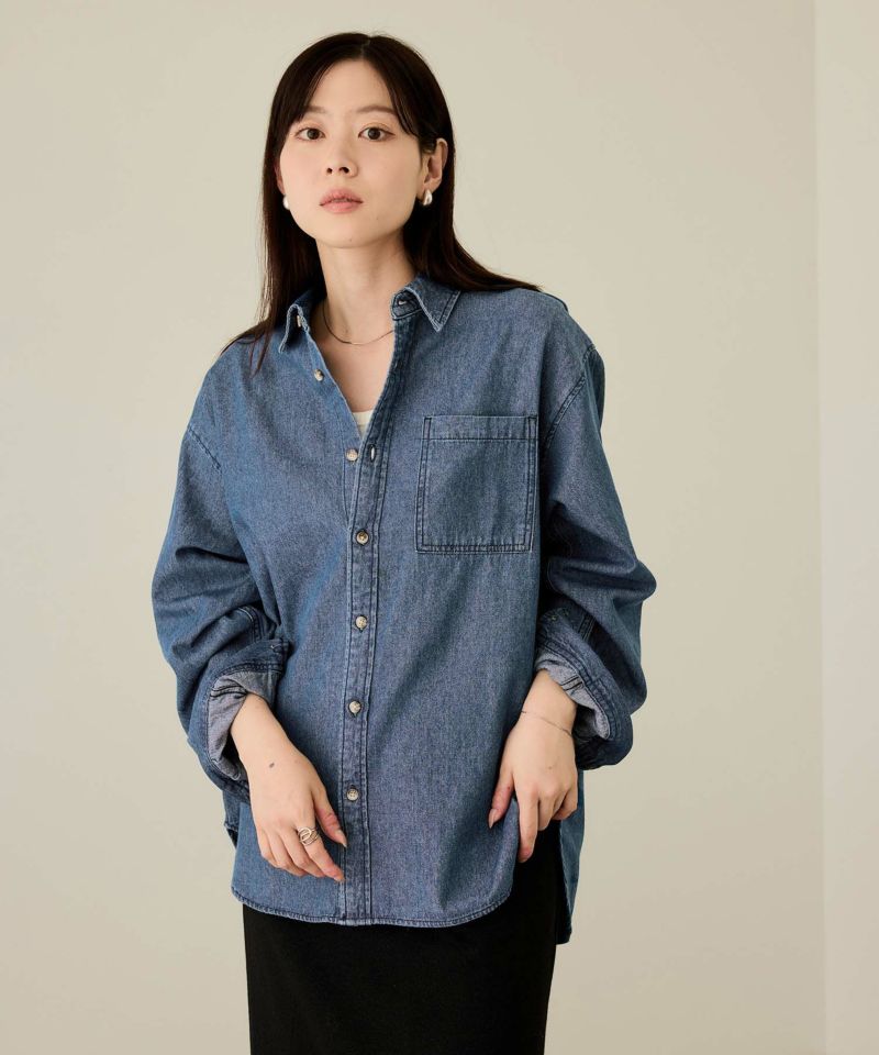 nAvy  ルーズデニムシャツ レディース商品画像-10