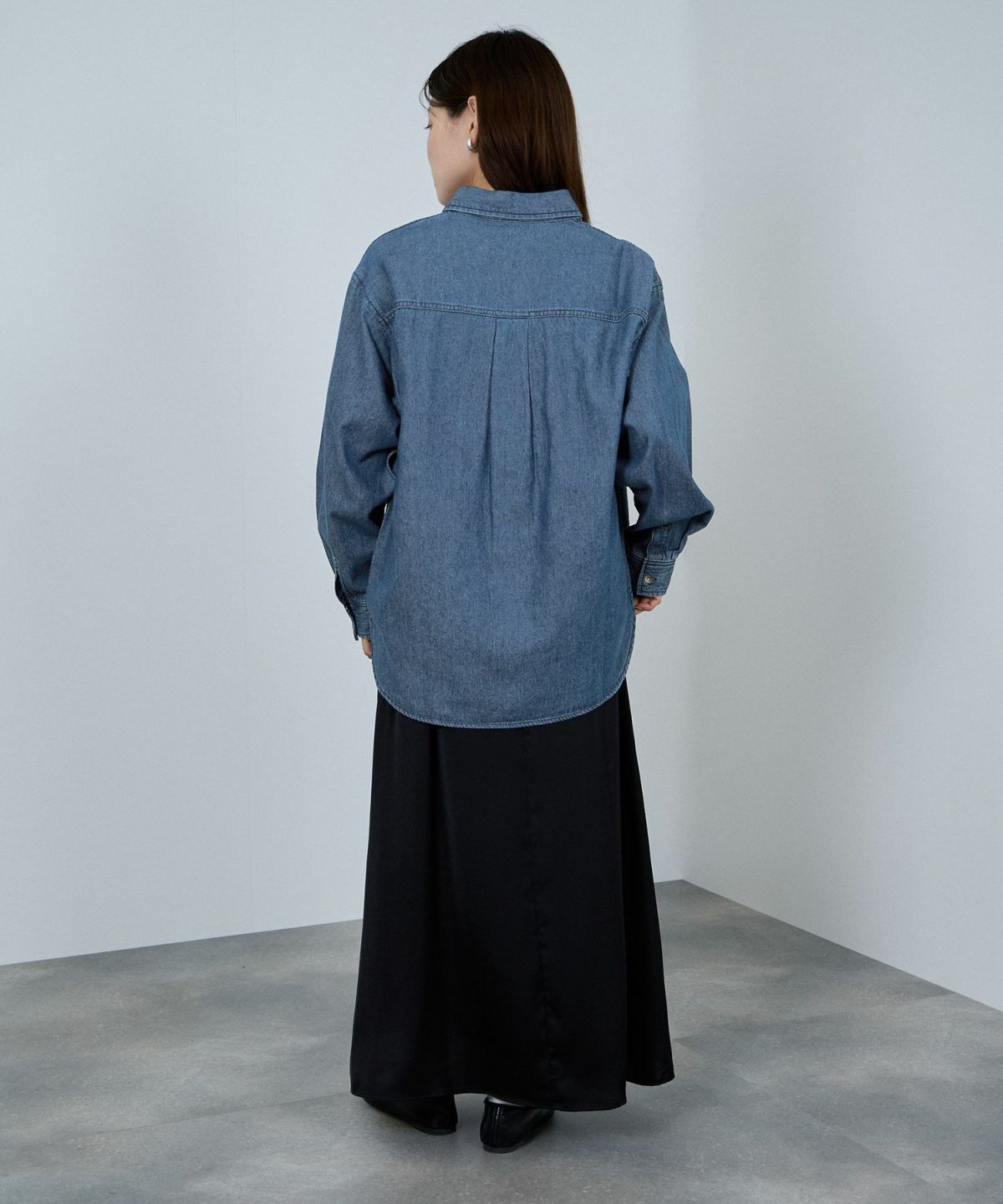 nAvy ルーズデニムシャツ レディース