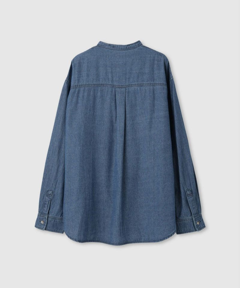 nAvy  ルーズデニムスタンドカラーシャツ レディース商品画像-15