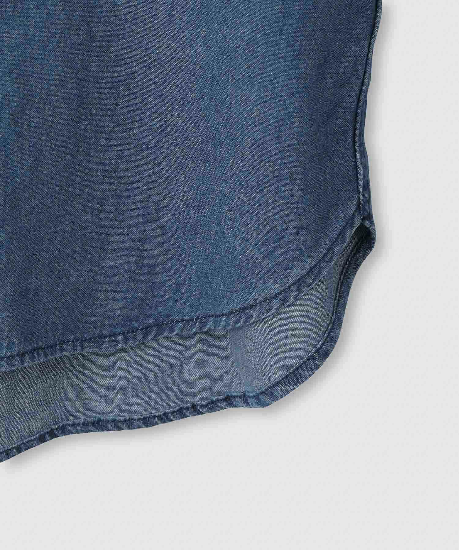 nAvy  ルーズデニムスタンドカラーシャツ レディース商品画像-18