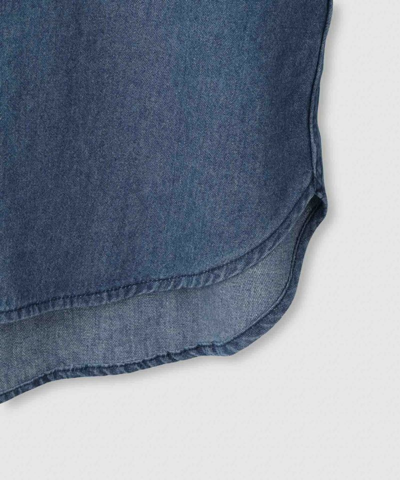 nAvy  ルーズデニムスタンドカラーシャツ レディース商品画像-28