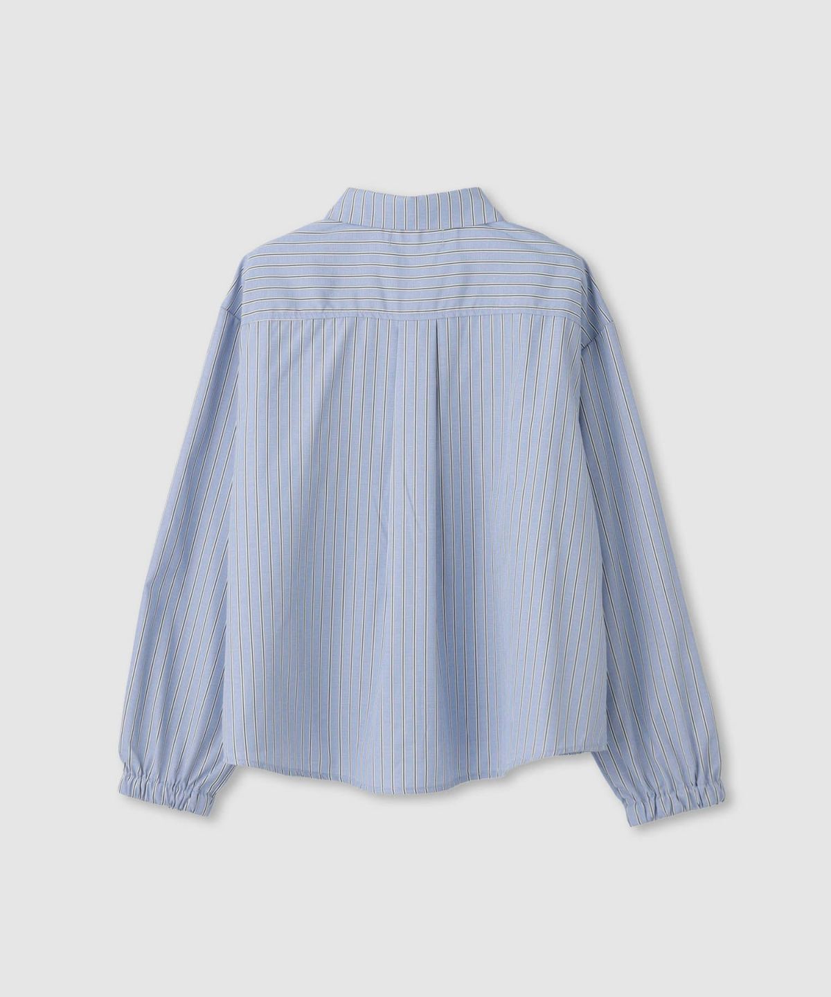 [期間限定価格]Idnes ストライプフリルシャツ レディース