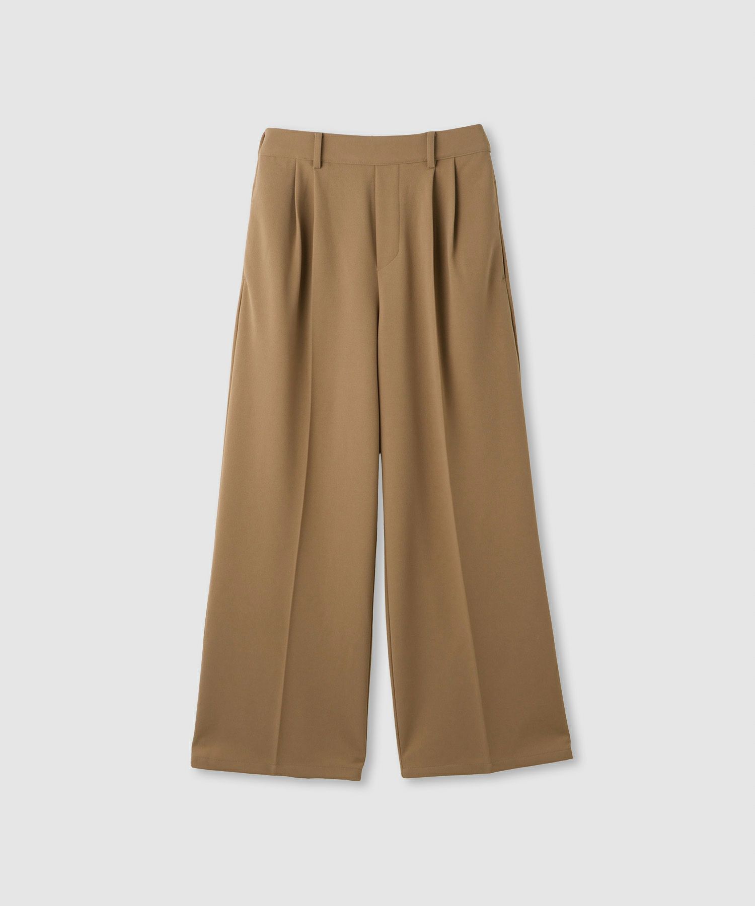 Idnes ストレッチストレートタックパンツ レディース商品画像-10