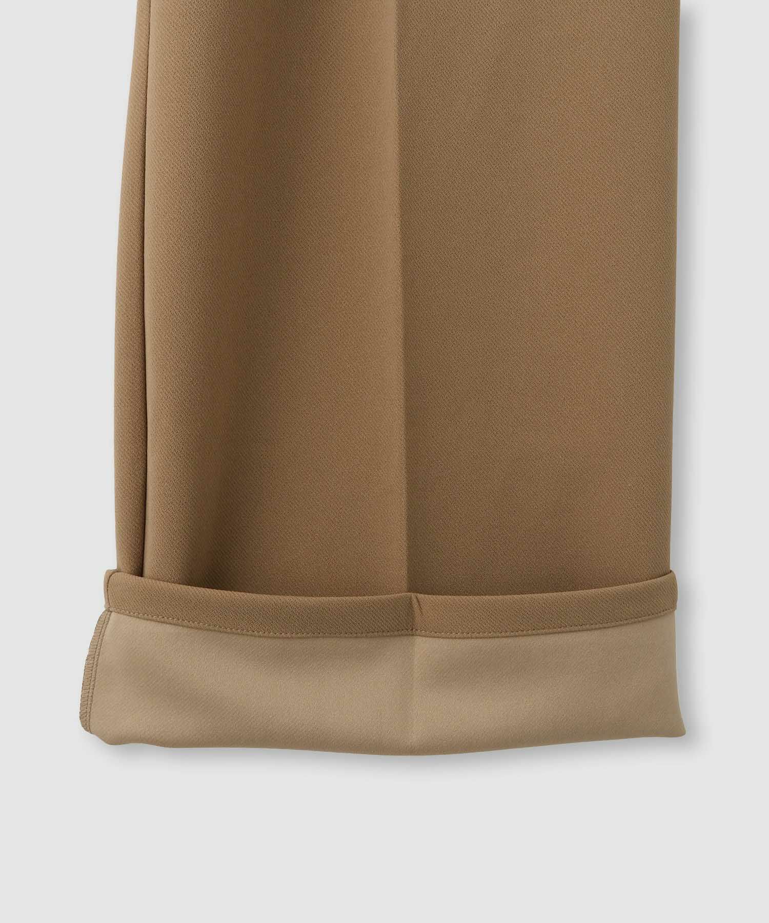 [期間限定価格]Idnes ストレッチストレートタックパンツ レディース