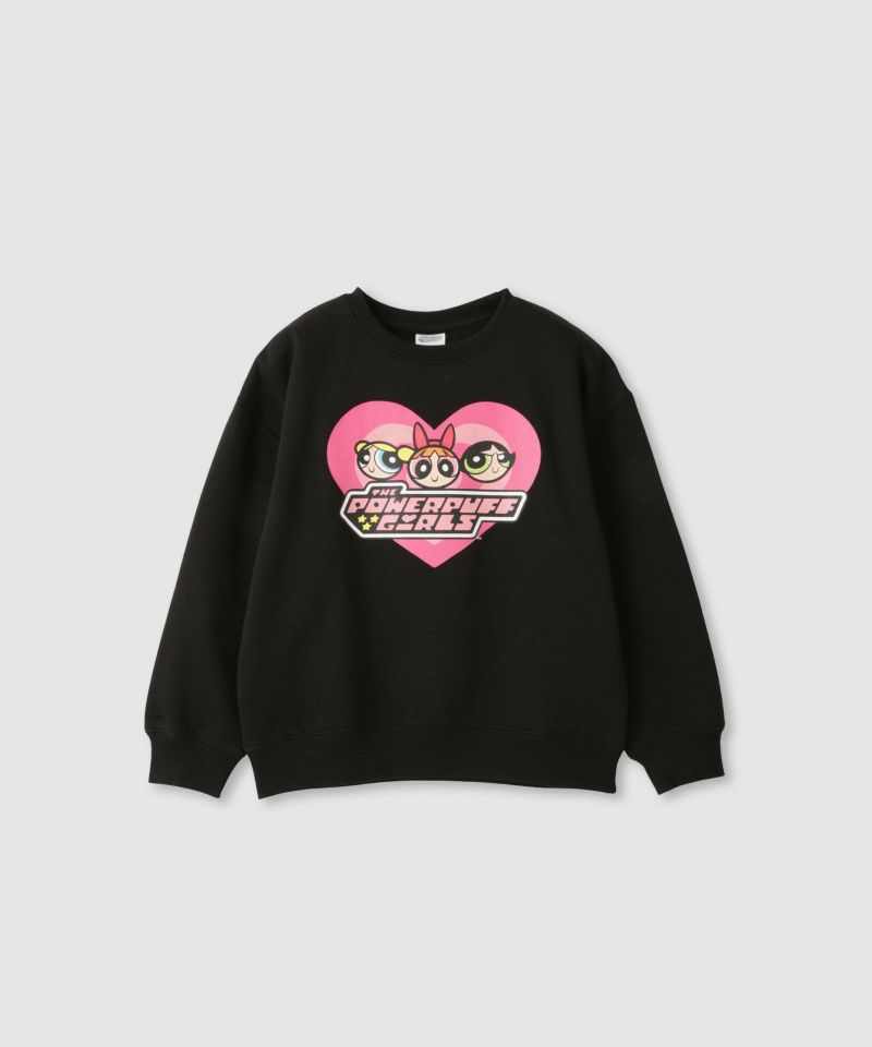 パワーパフ ガールズ ハートロゴプリントトレーナー キッズ商品画像-1