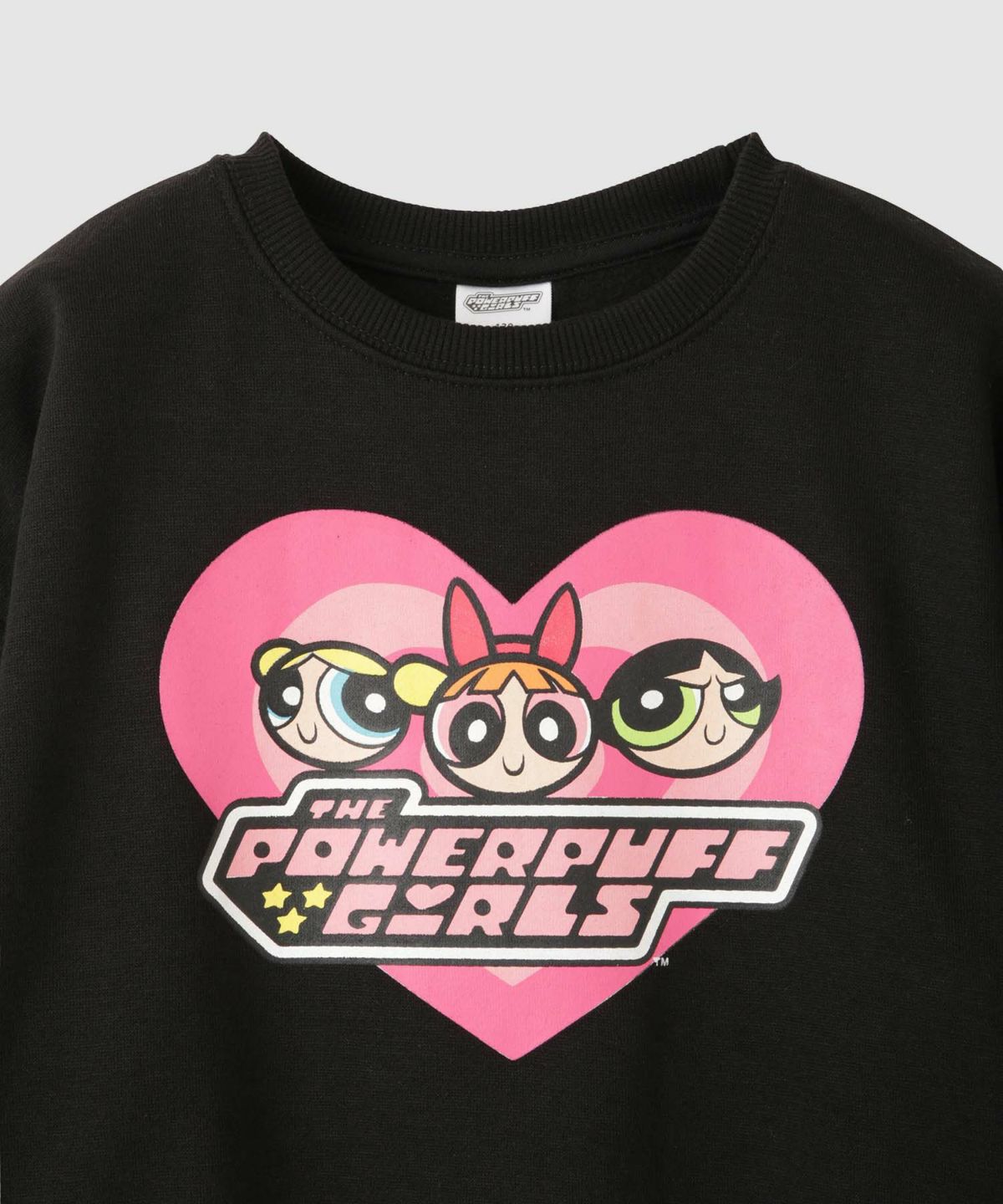 パワーパフ ガールズ ハートロゴプリントトレーナー キッズ