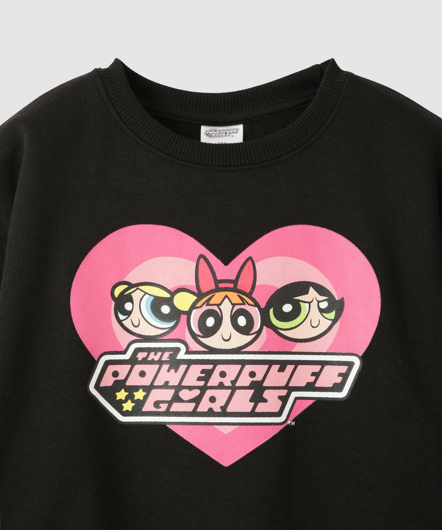 パワーパフ ガールズ ハートロゴプリントトレーナー キッズ商品サムネイル-3