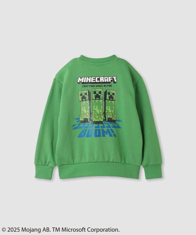 Minecraft マインクラフト 裏起毛ポケット付きトレーナー キッズ商品画像-1