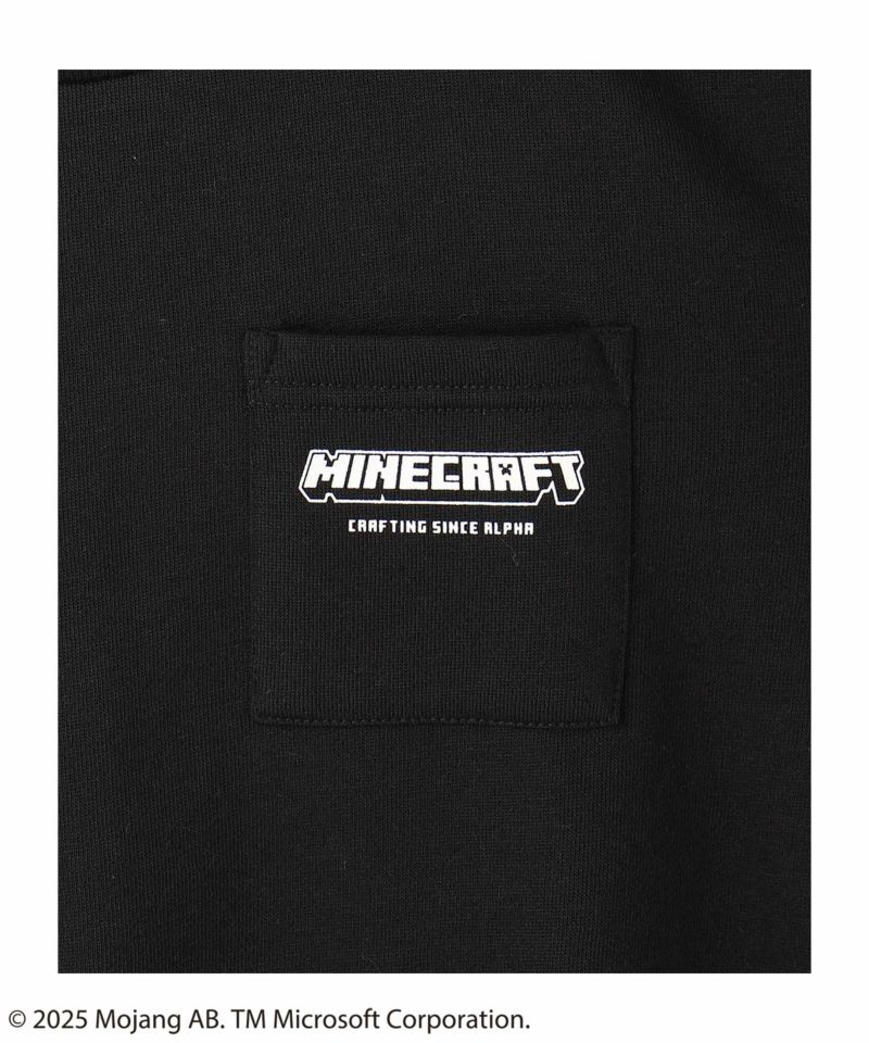 Minecraft マインクラフト 裏起毛ポケット付きトレーナー キッズ商品画像-9