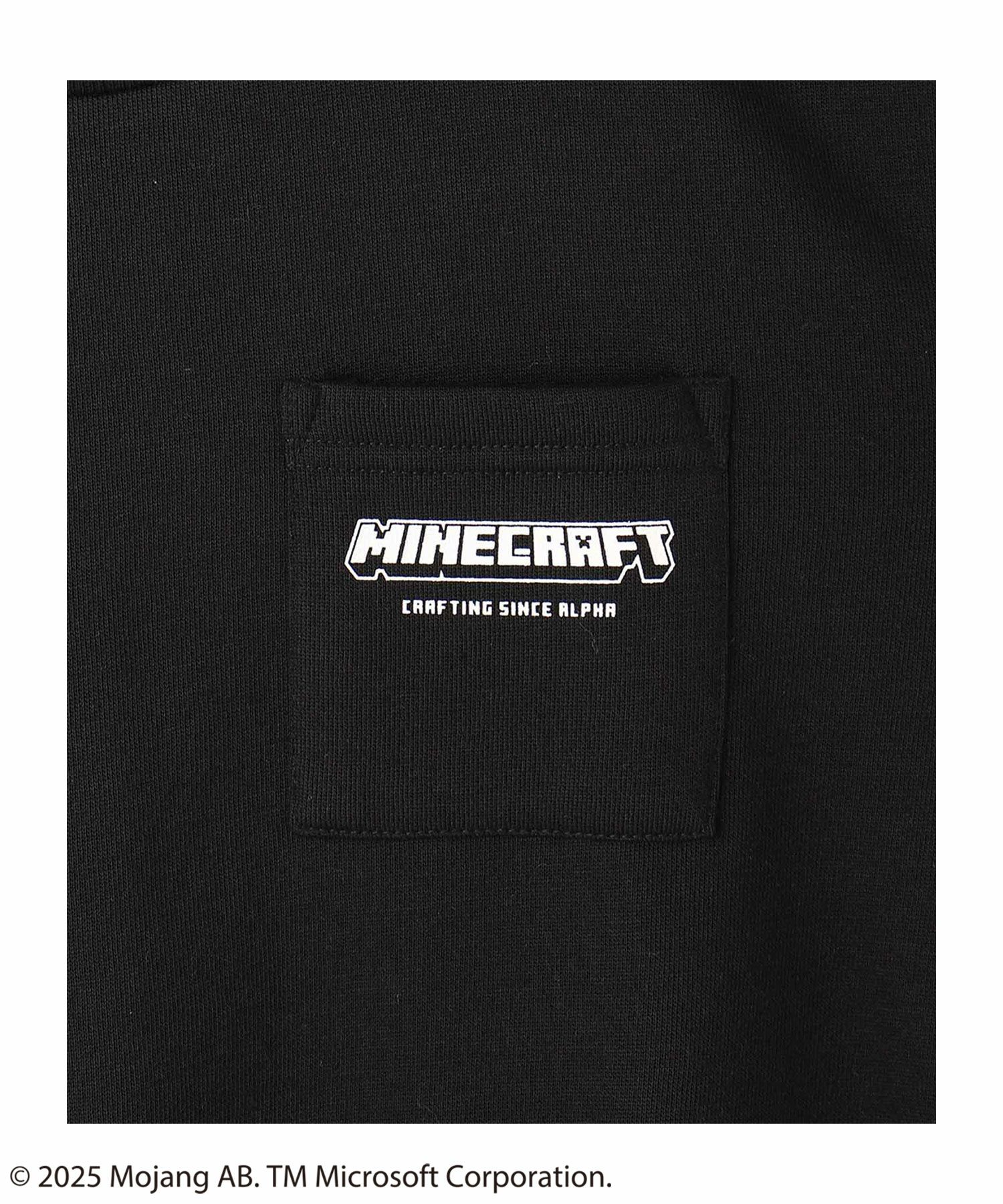 Minecraft マインクラフト 裏起毛ポケット付きトレーナー キッズ