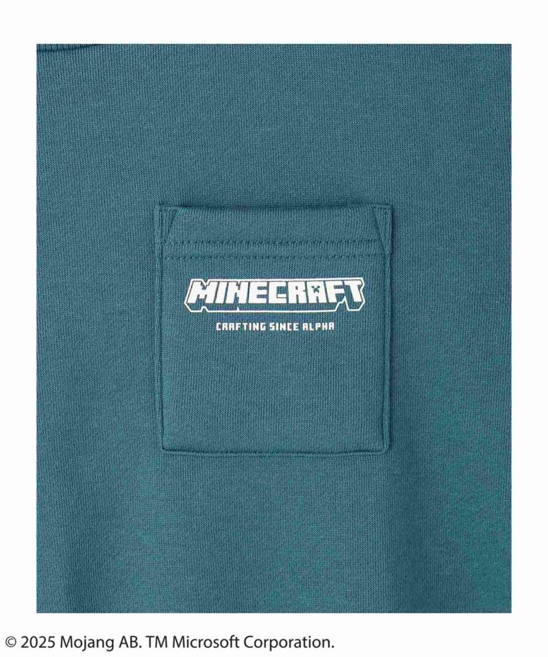 Minecraft マインクラフト 裏起毛ポケット付きトレーナー キッズ商品画像-10