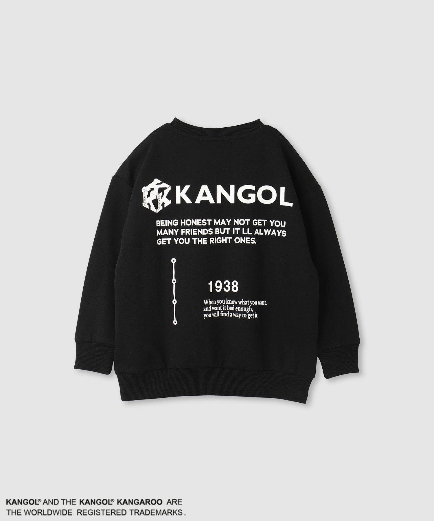 KANGOL ビッグロゴトレーナー キッズ