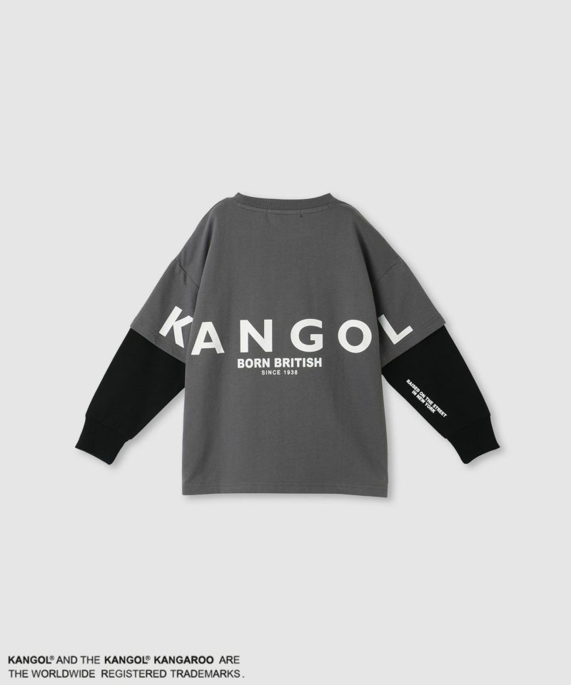KANGOL 裏毛袖フェイクトレーナー キッズ商品画像-1