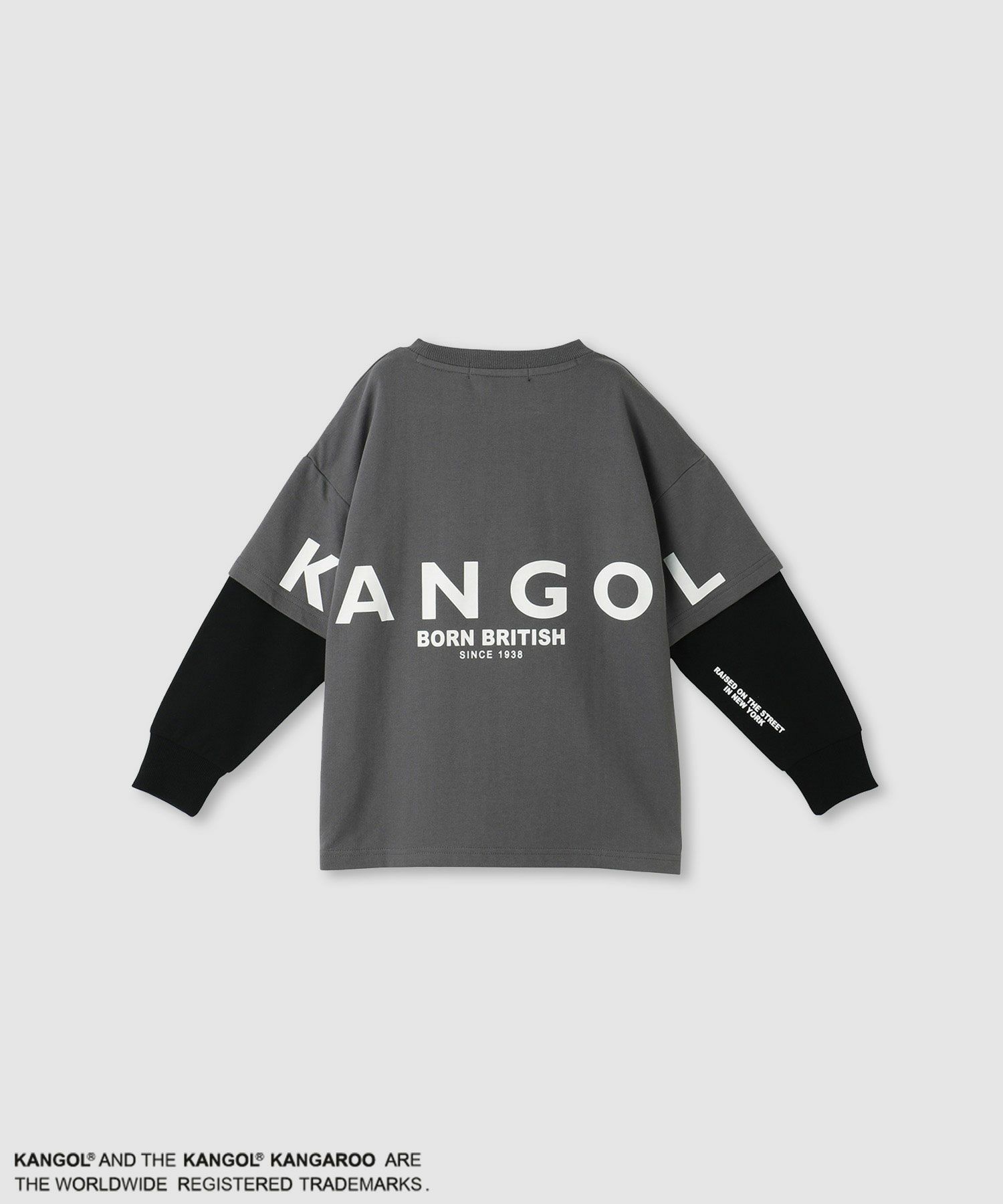 KANGOL  裏毛袖フェイクトレーナー キッズ商品画像-1