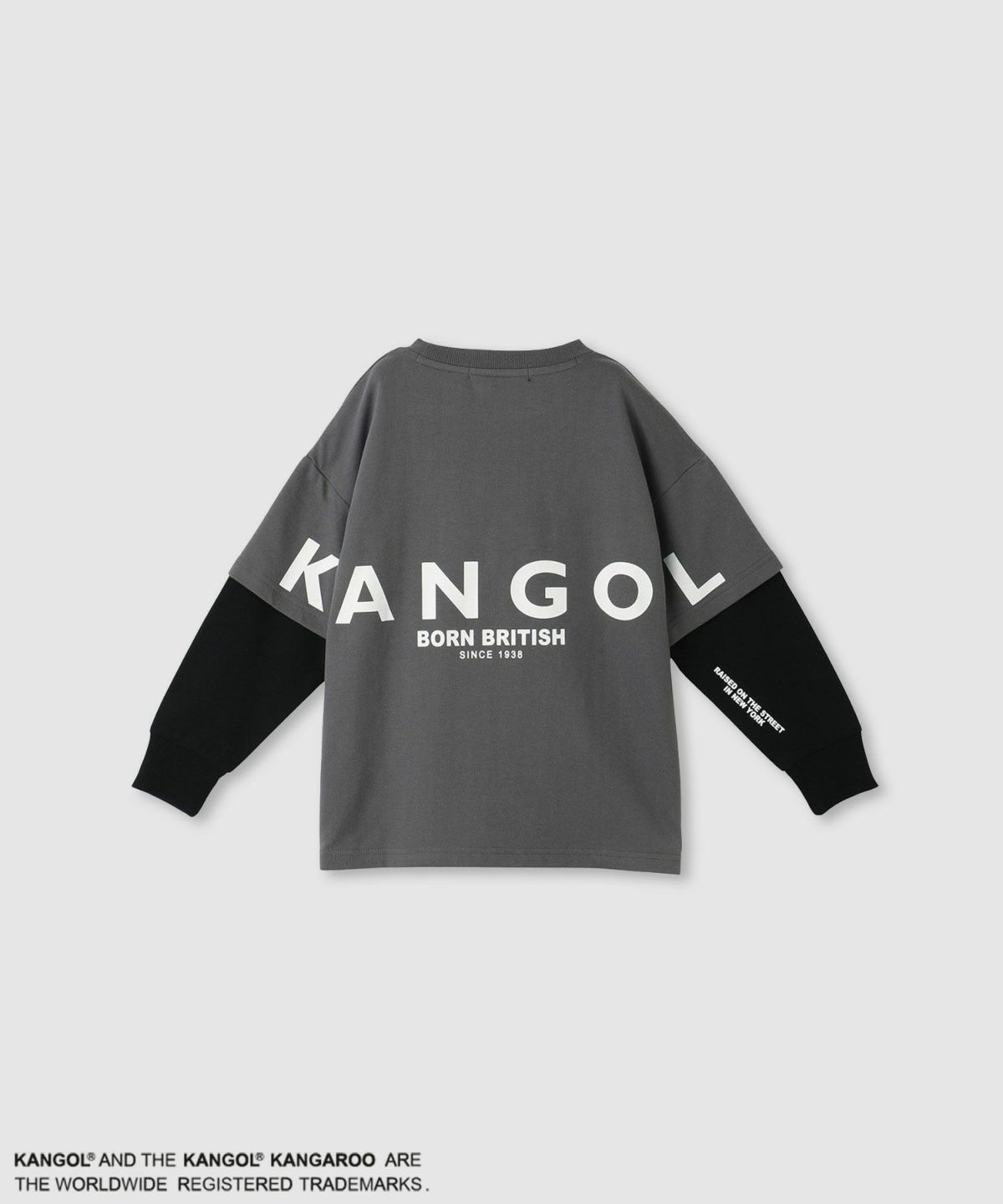 KANGOL 裏毛袖フェイクトレーナー キッズ