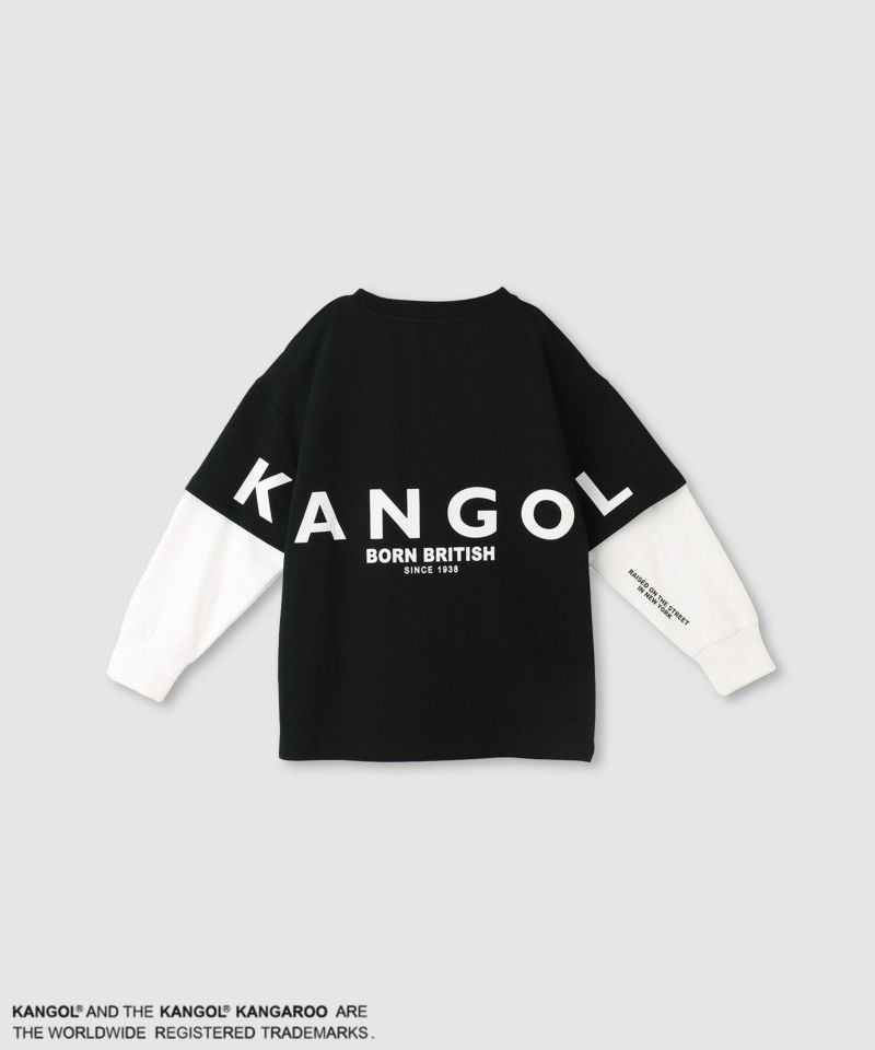 KANGOL  裏毛袖フェイクトレーナー キッズ商品画像-2