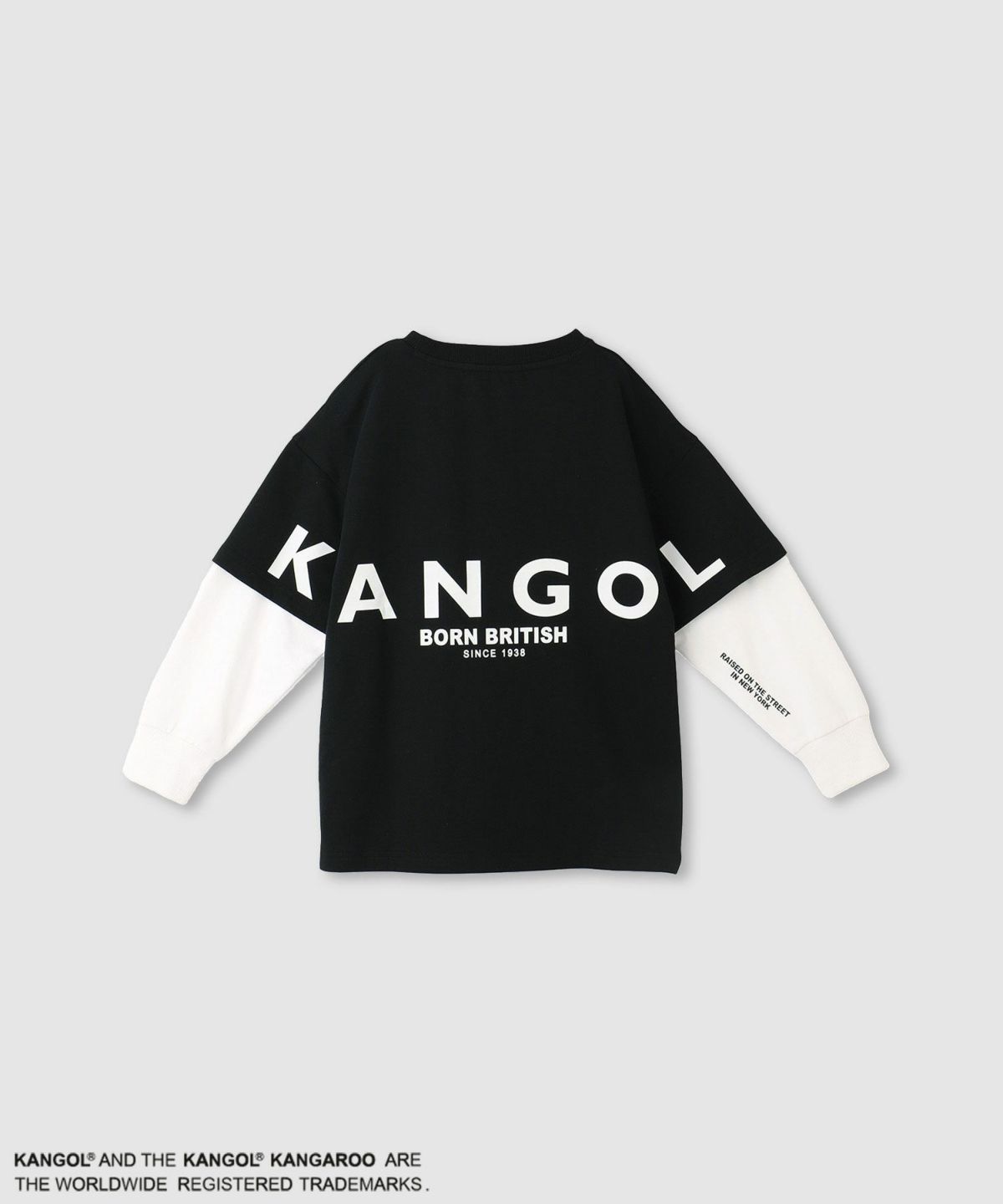 KANGOL 裏毛袖フェイクトレーナー キッズ