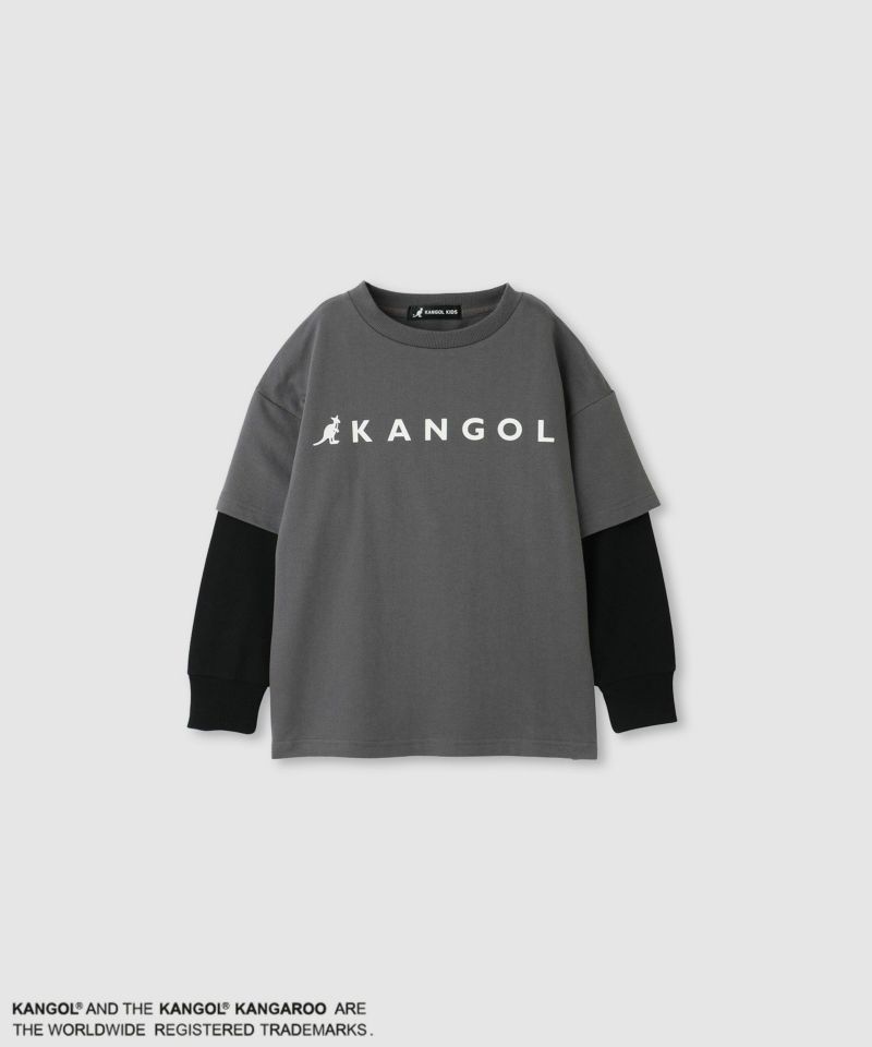 KANGOL  裏毛袖フェイクトレーナー キッズ商品画像-3