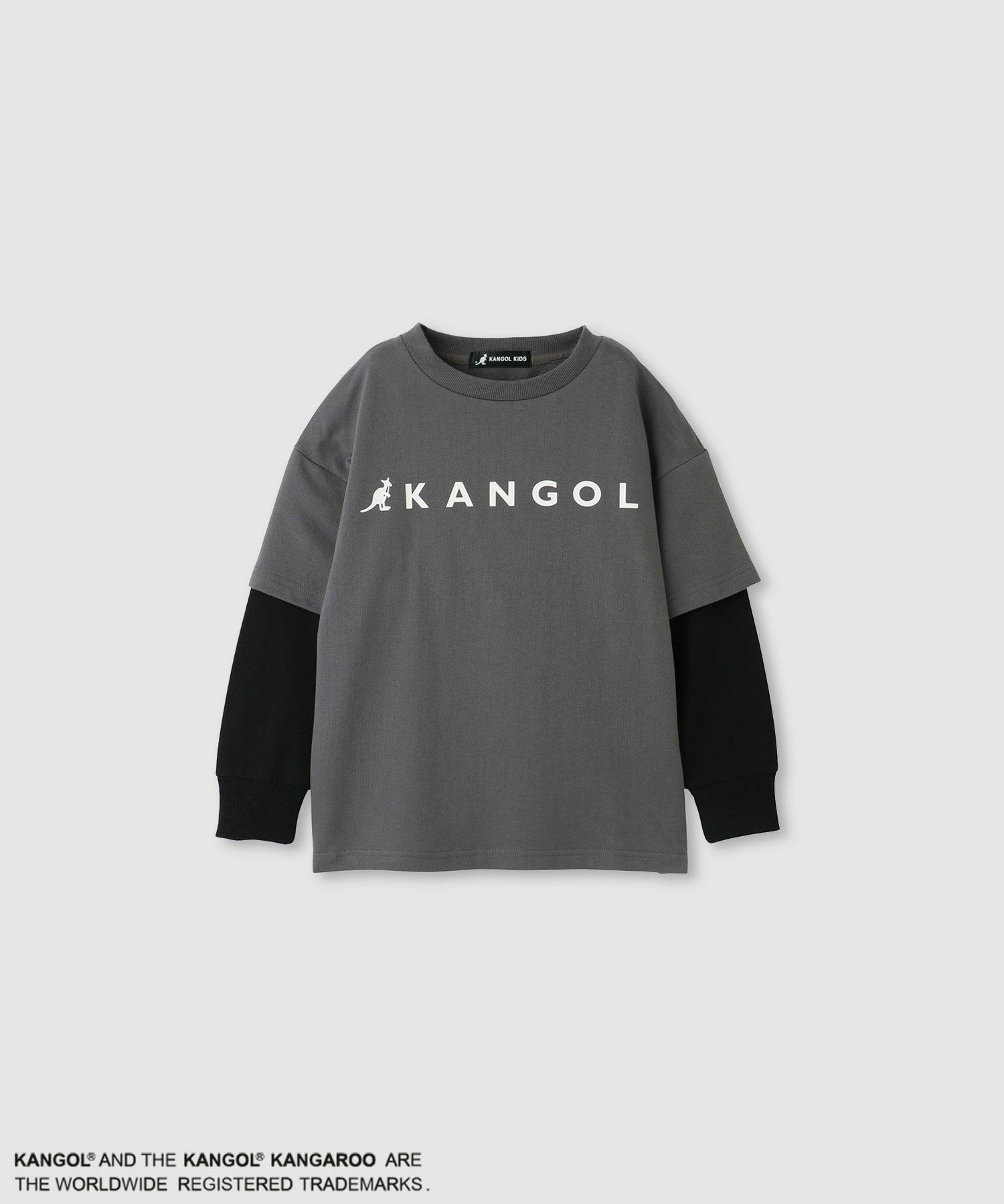 KANGOL 裏毛袖フェイクトレーナー キッズ商品画像-3