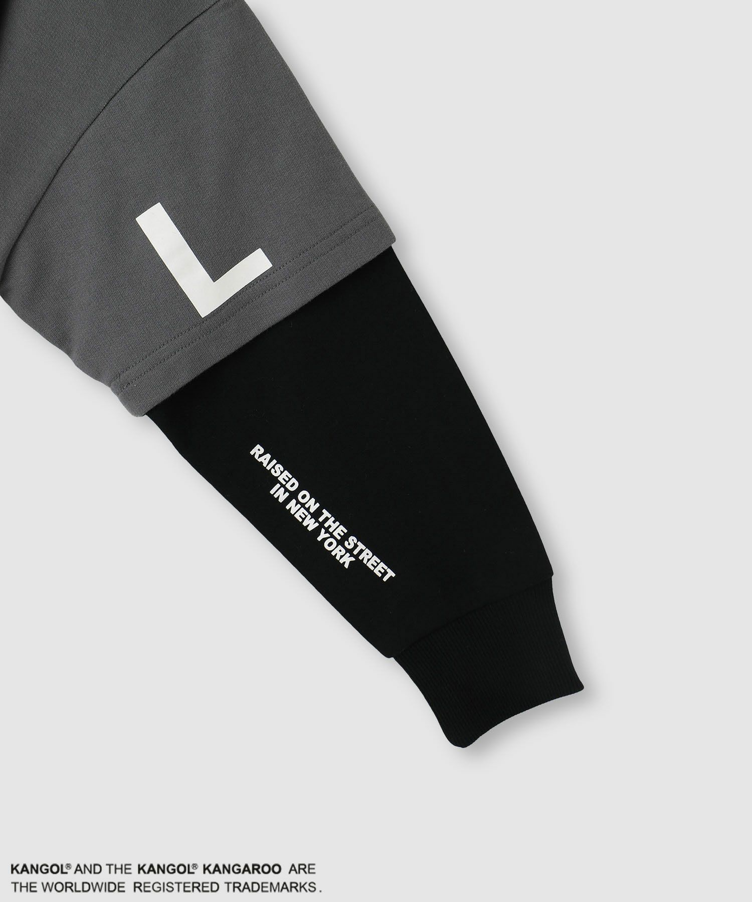 KANGOL 裏毛袖フェイクトレーナー キッズ