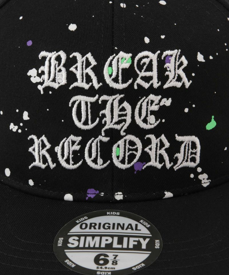 Simplify  飛ばしペイントベースボールキャップ キッズ商品画像-4