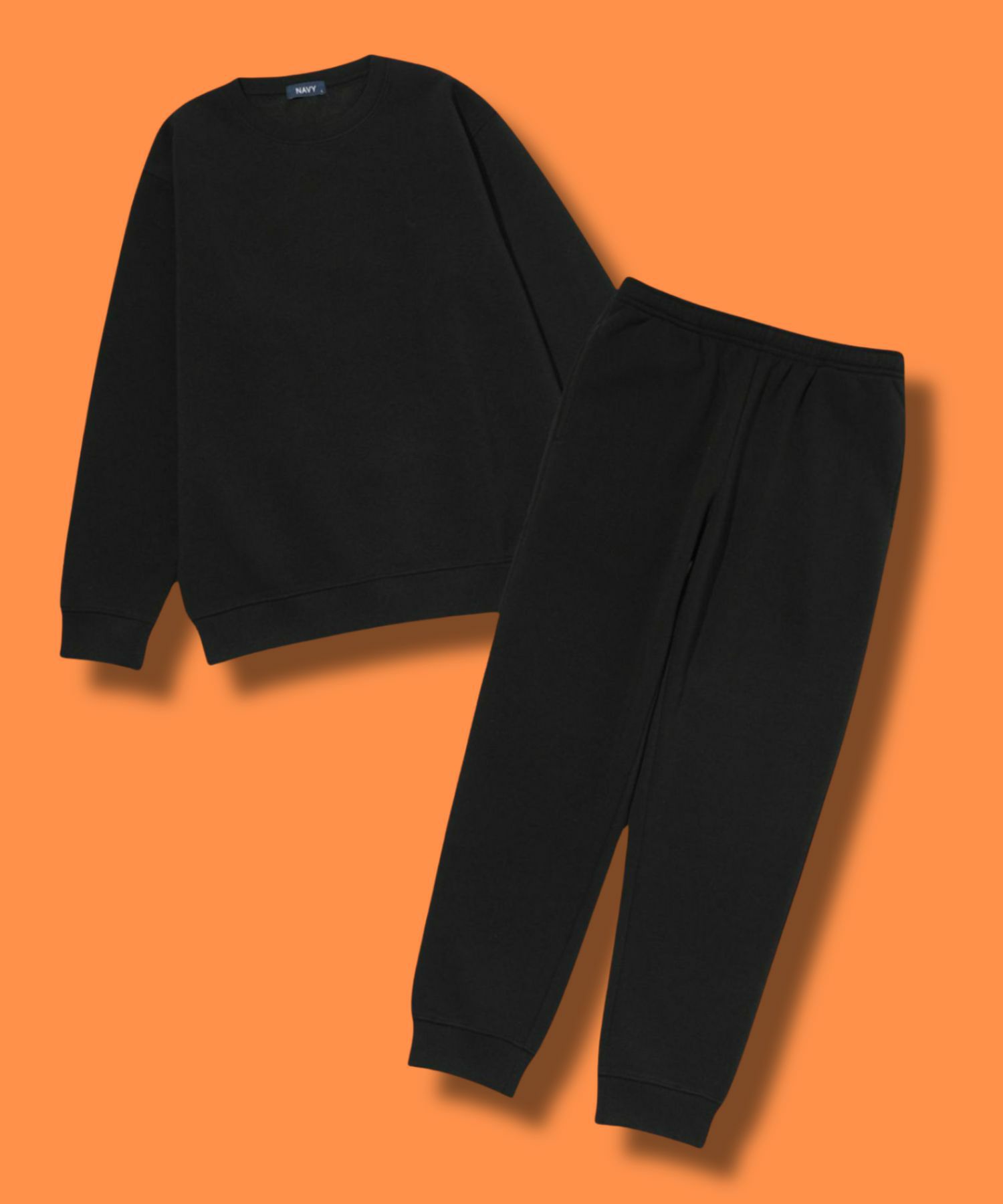 NAVY  MAC HEAT 裏起毛スウェット上下セット メンズ商品画像-3