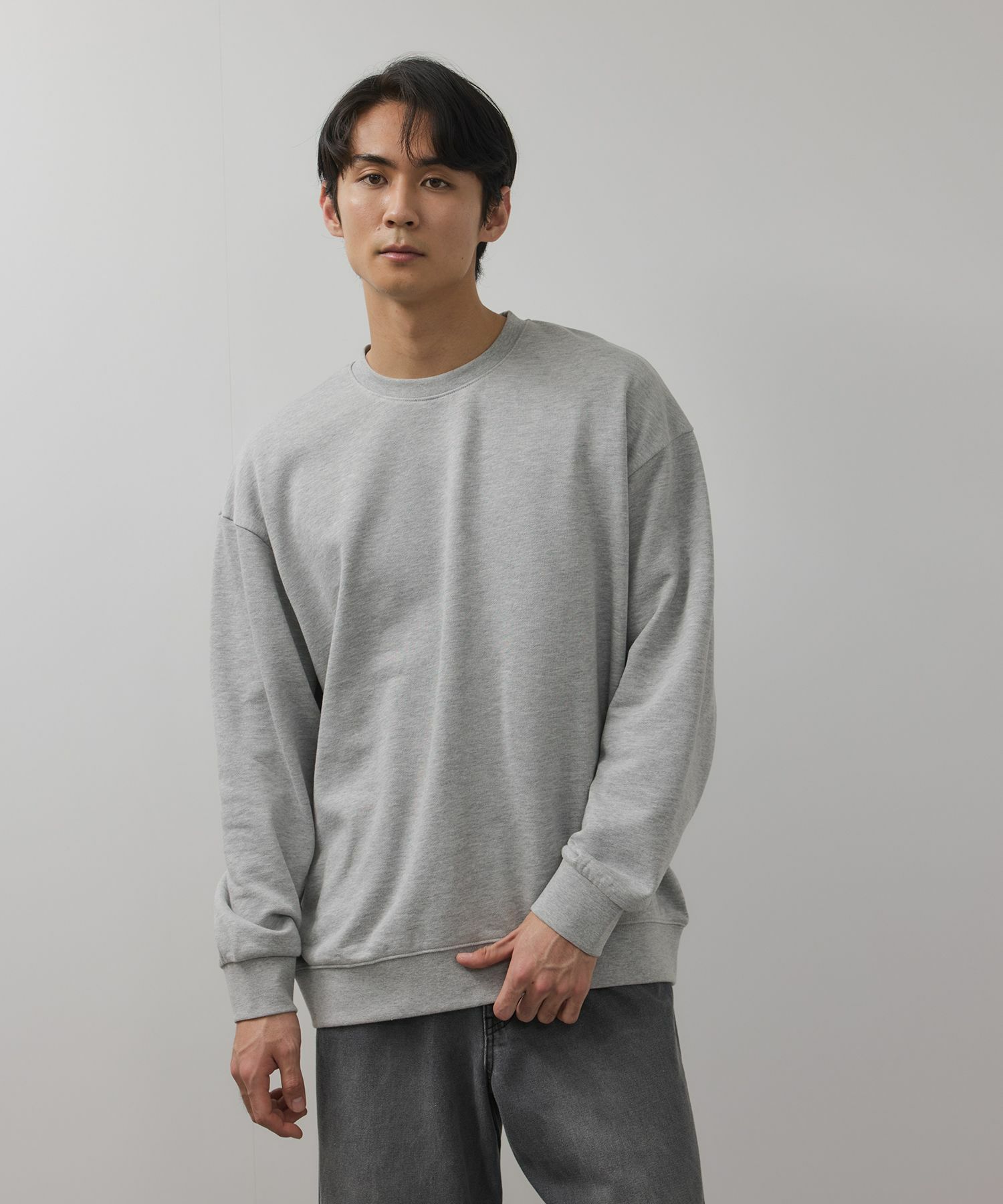 NAVY タフラク ヘビー裏毛クルーネックスウェット メンズ