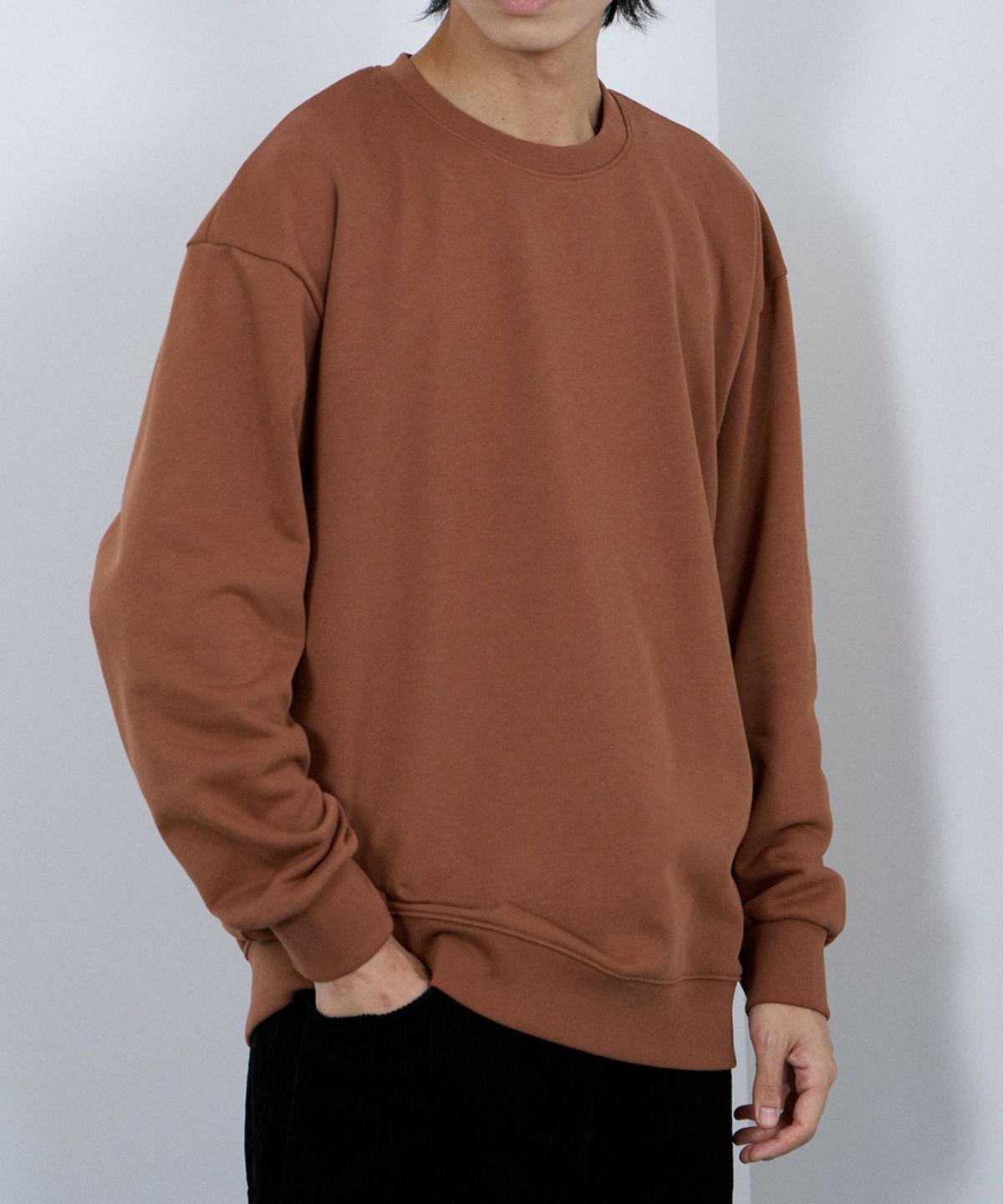 NAVY タフラク ヘビー裏毛クルーネックスウェット メンズ