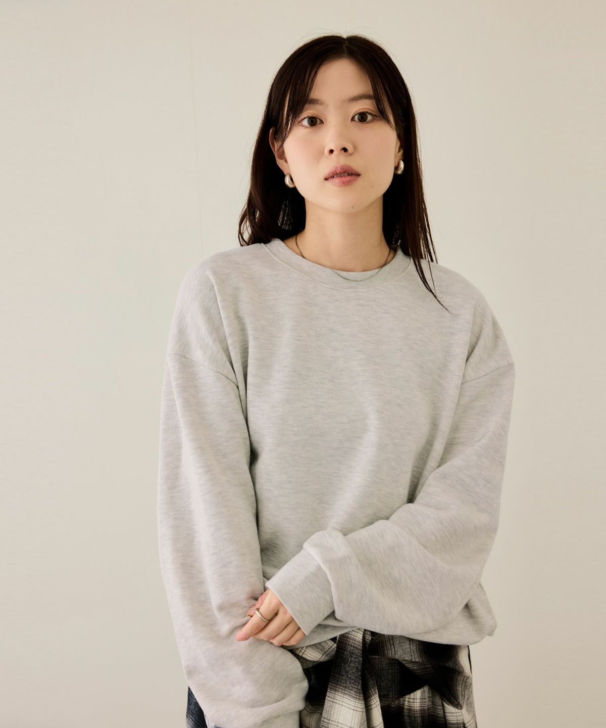 NAVY タフラク ヘビー裏毛クルーネックスウェット メンズ