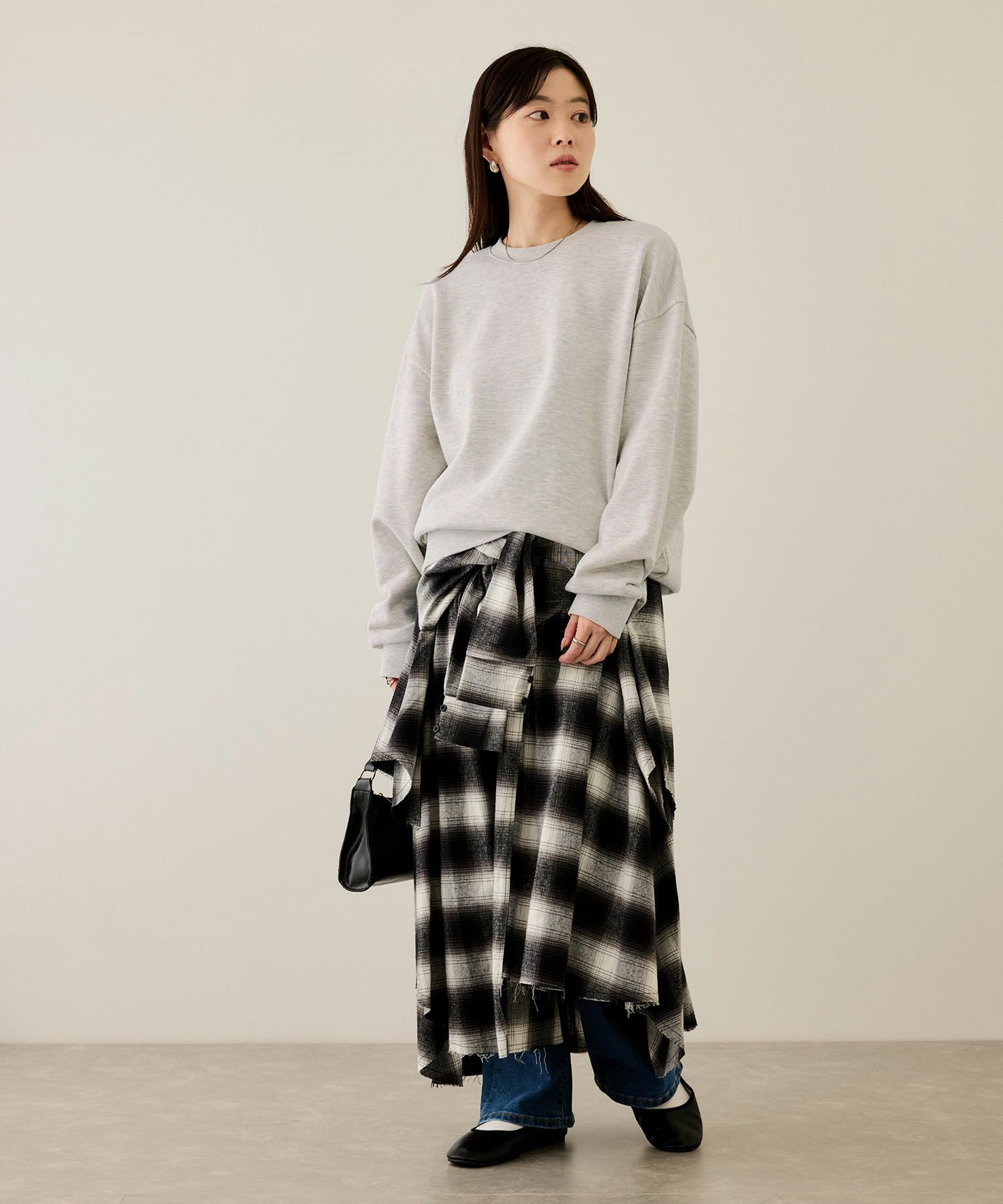 NAVY タフラク ヘビー裏毛クルーネックスウェット メンズ