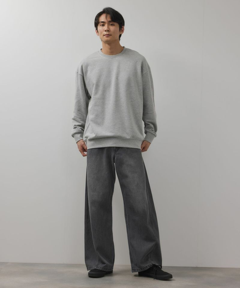 NAVY タフラク ヘビー裏毛クルーネックスウェット メンズ商品画像-13