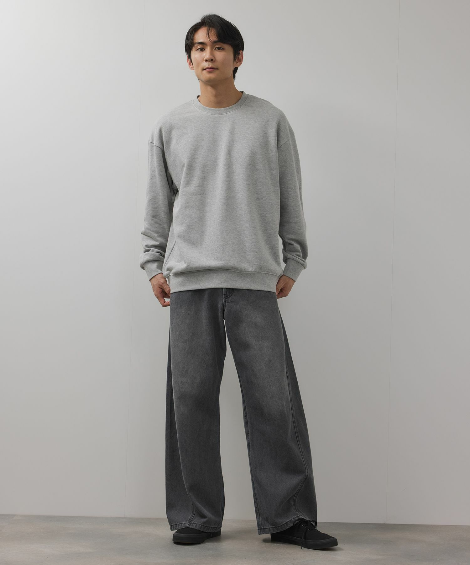 NAVY タフラク ヘビー裏毛クルーネックスウェット メンズ