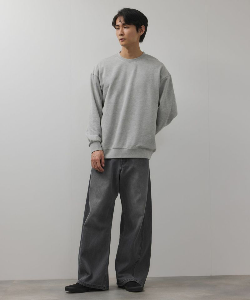 NAVY タフラク ヘビー裏毛クルーネックスウェット メンズ商品画像-14