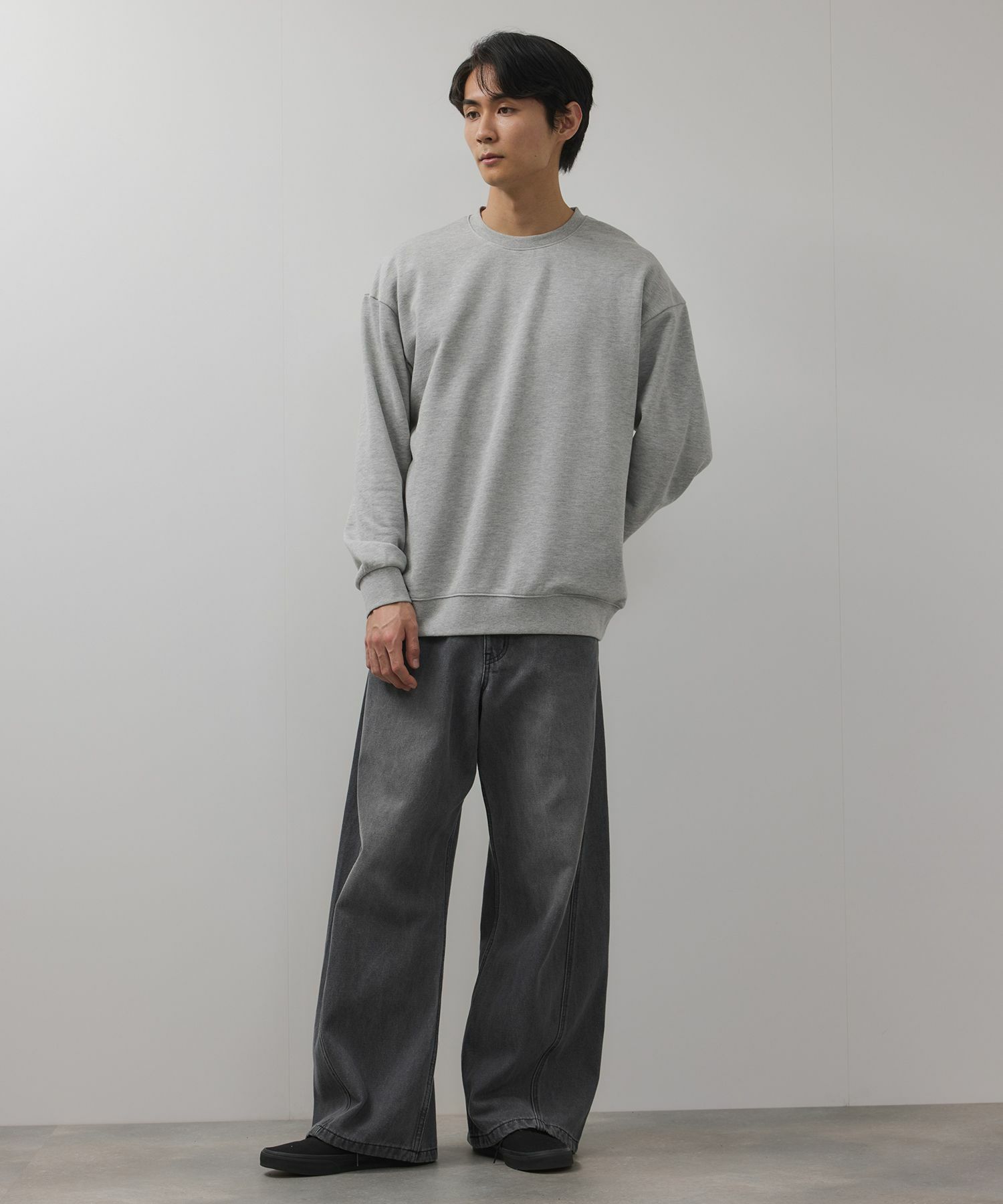 NAVY タフラク ヘビー裏毛クルーネックスウェット メンズ